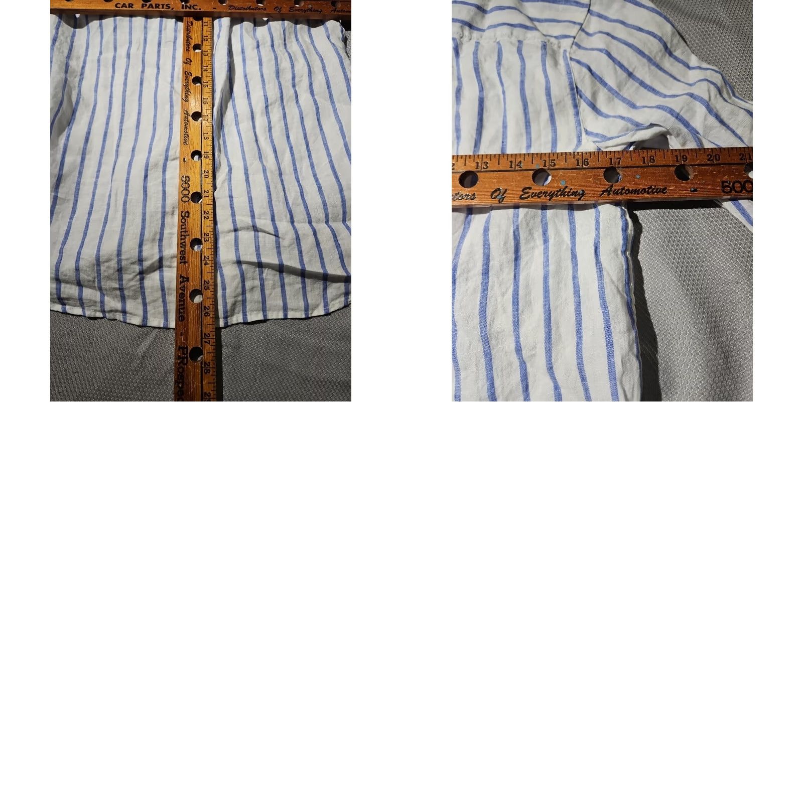 Arket Arket Shirt Womens Small Uk 34 Blue White100% Linen Button Up Slouchy Blouse Size S / US 4 / IT 40 - 9 Thumbnail