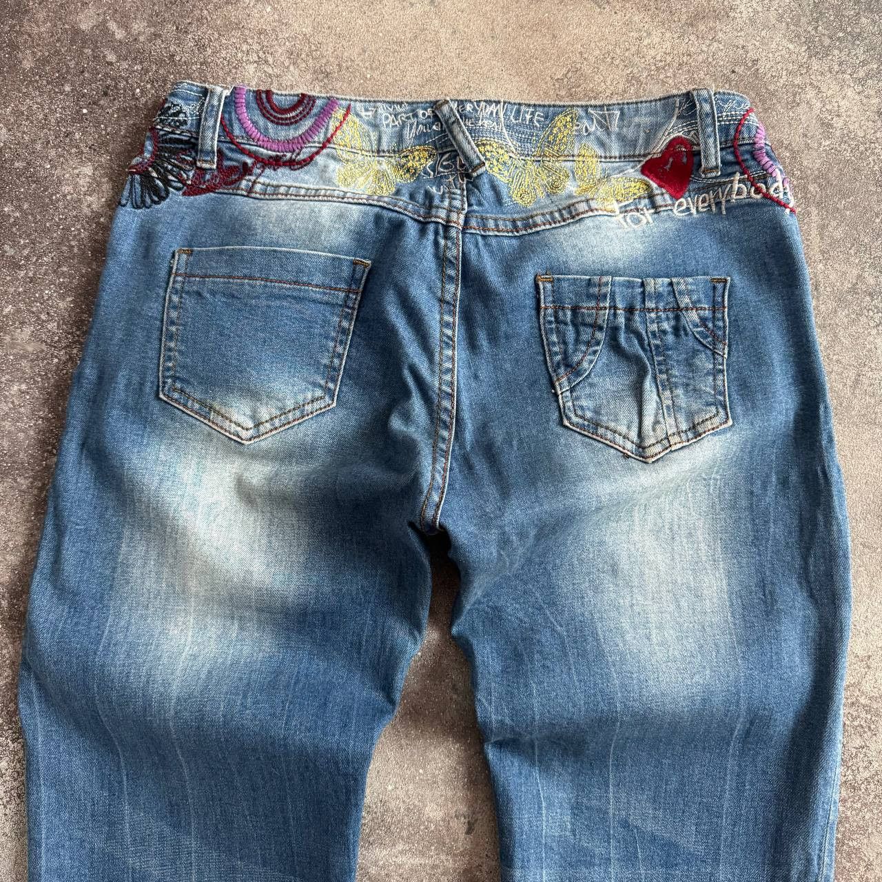 Desigual × Japanese Brand × Vintage Y2K Desigual Vintage Amazing Skinny Cuffed Jeans Size 27" / US 4 / IT 40 - 4 Thumbnail