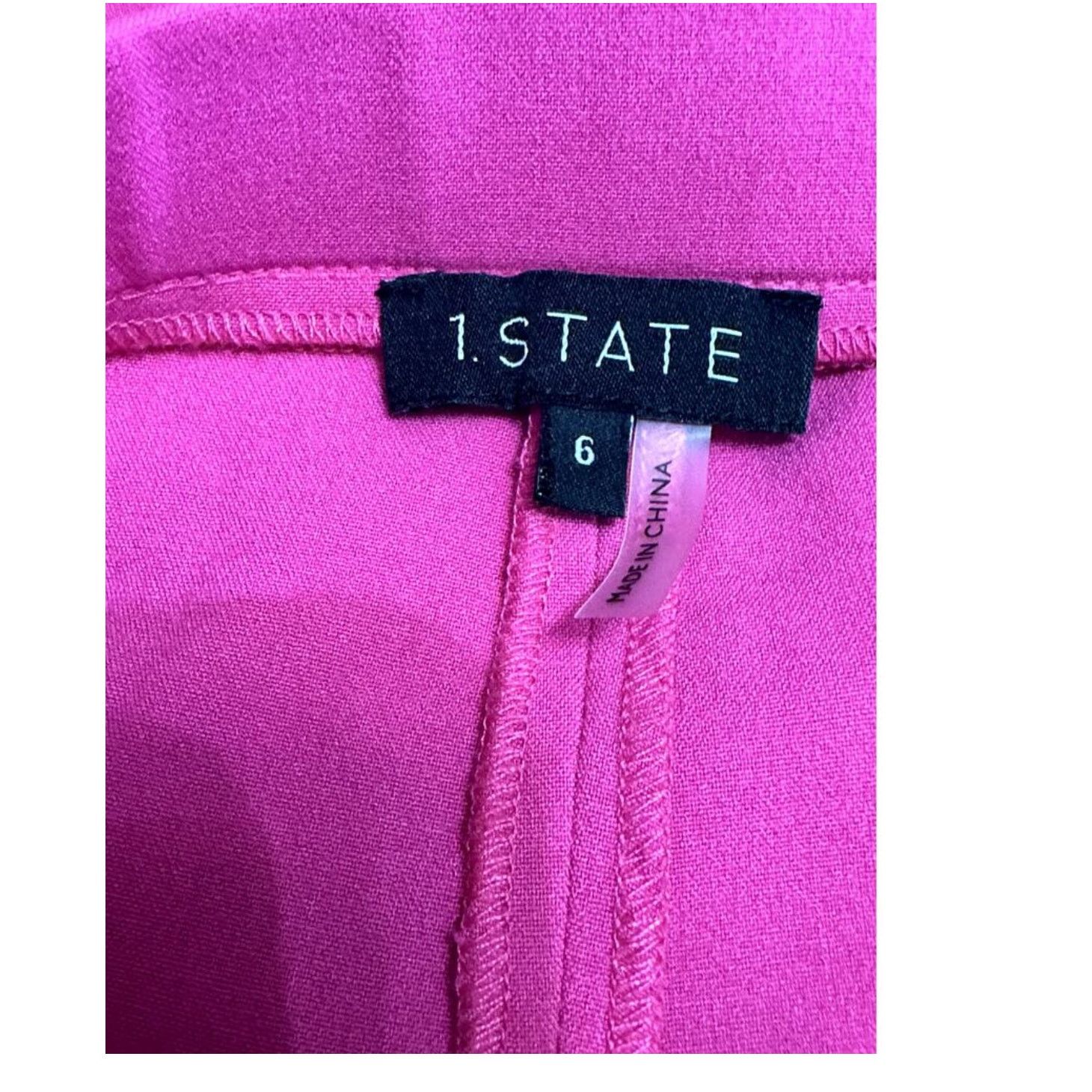Other 1. State Pants Front Hem Side Slit Zip Closure Pink W 6 NWOT Size 28" / US 6 / IT 42 - 9 Thumbnail
