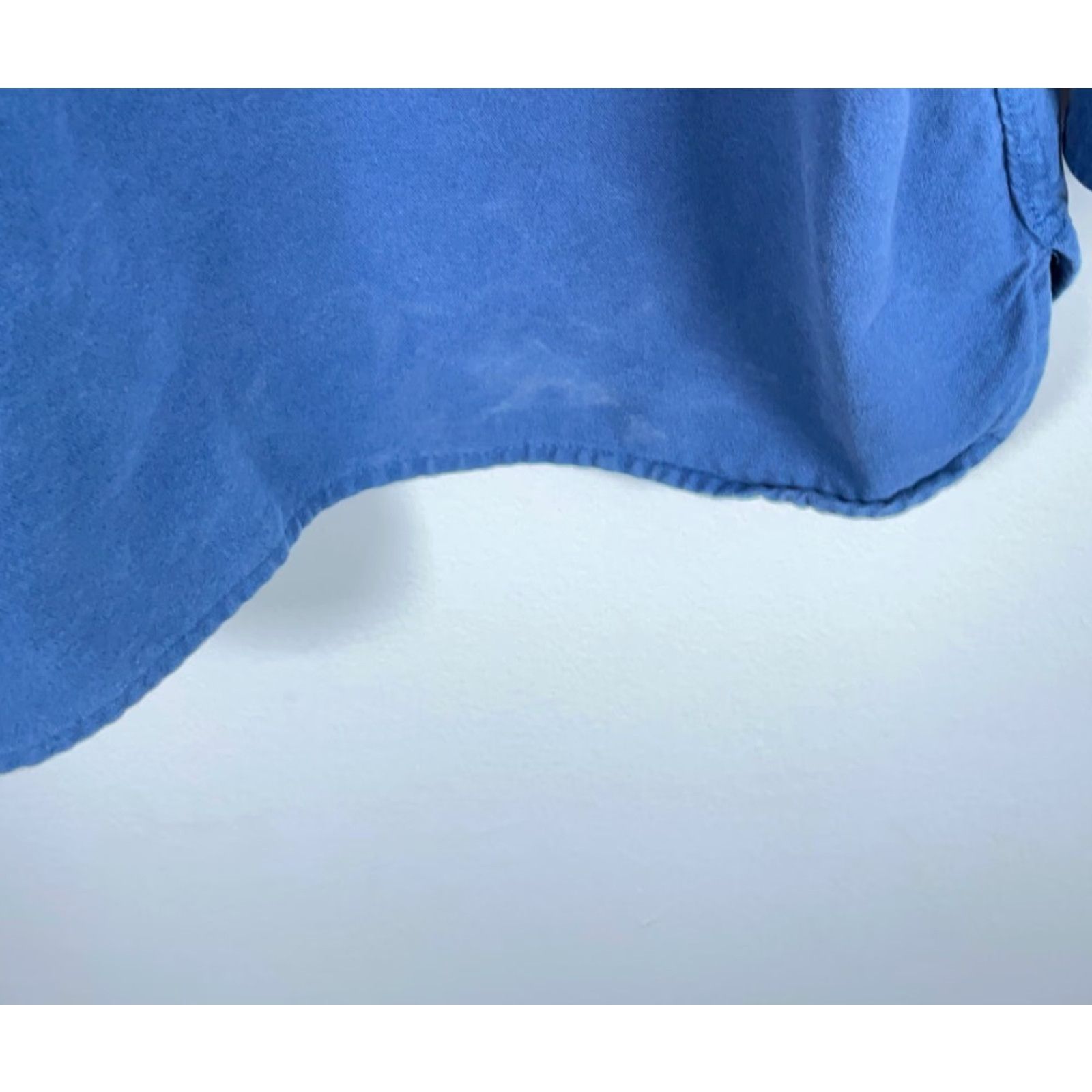 Vintage L.L. Bean Chamois Cloth Shirt Mens Large Tall Blue Heavyweight Flannel Workwear Button-Up Long Sleeve Cotton Size US L / EU 52-54 / 3 - 5 Thumbnail