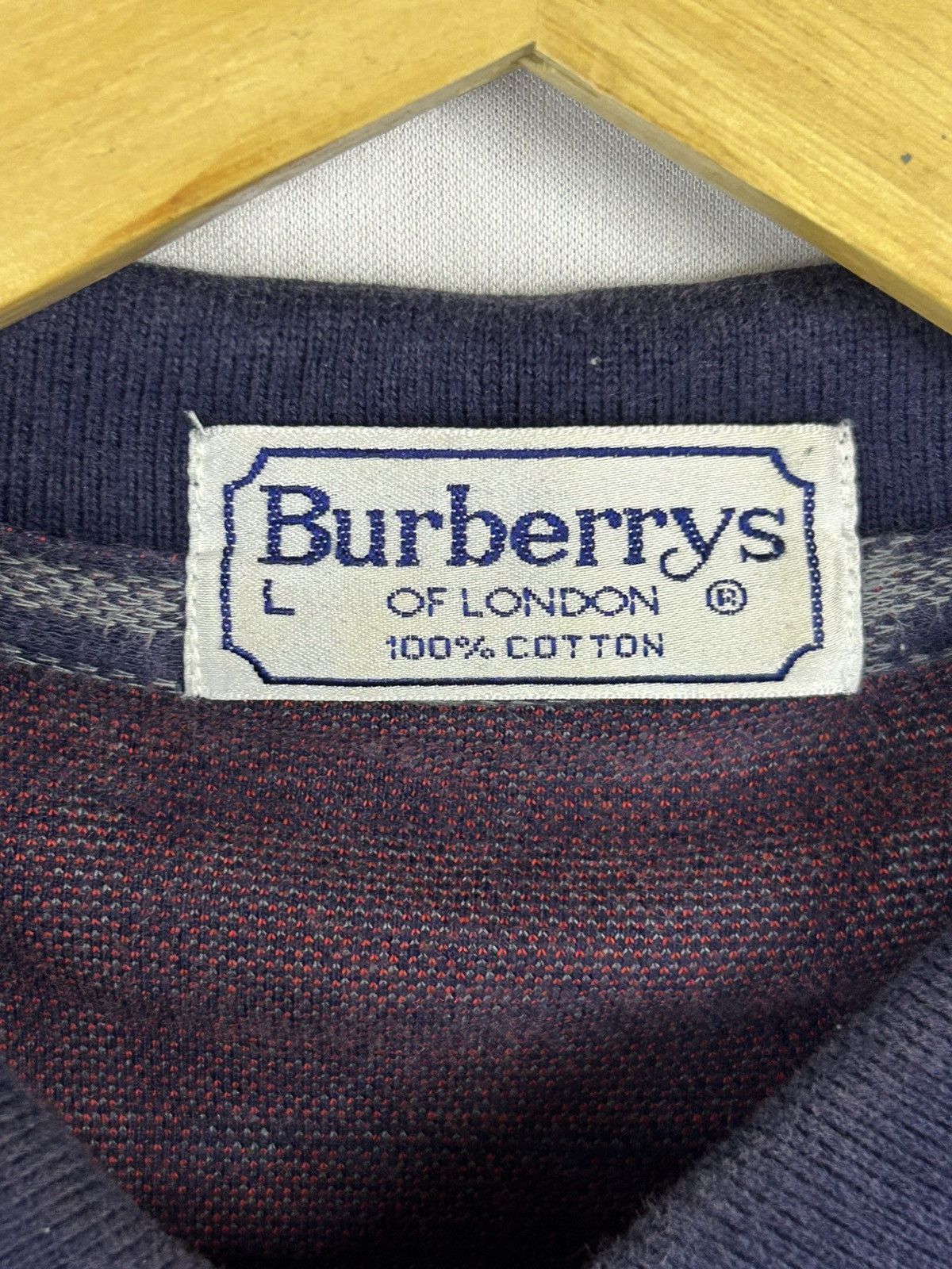 Burberry × Japanese Brand × Vintage Vintage 90s Burberry London Nova Check Longsleeve Size US L / EU 52-54 / 3 - 3 Thumbnail
