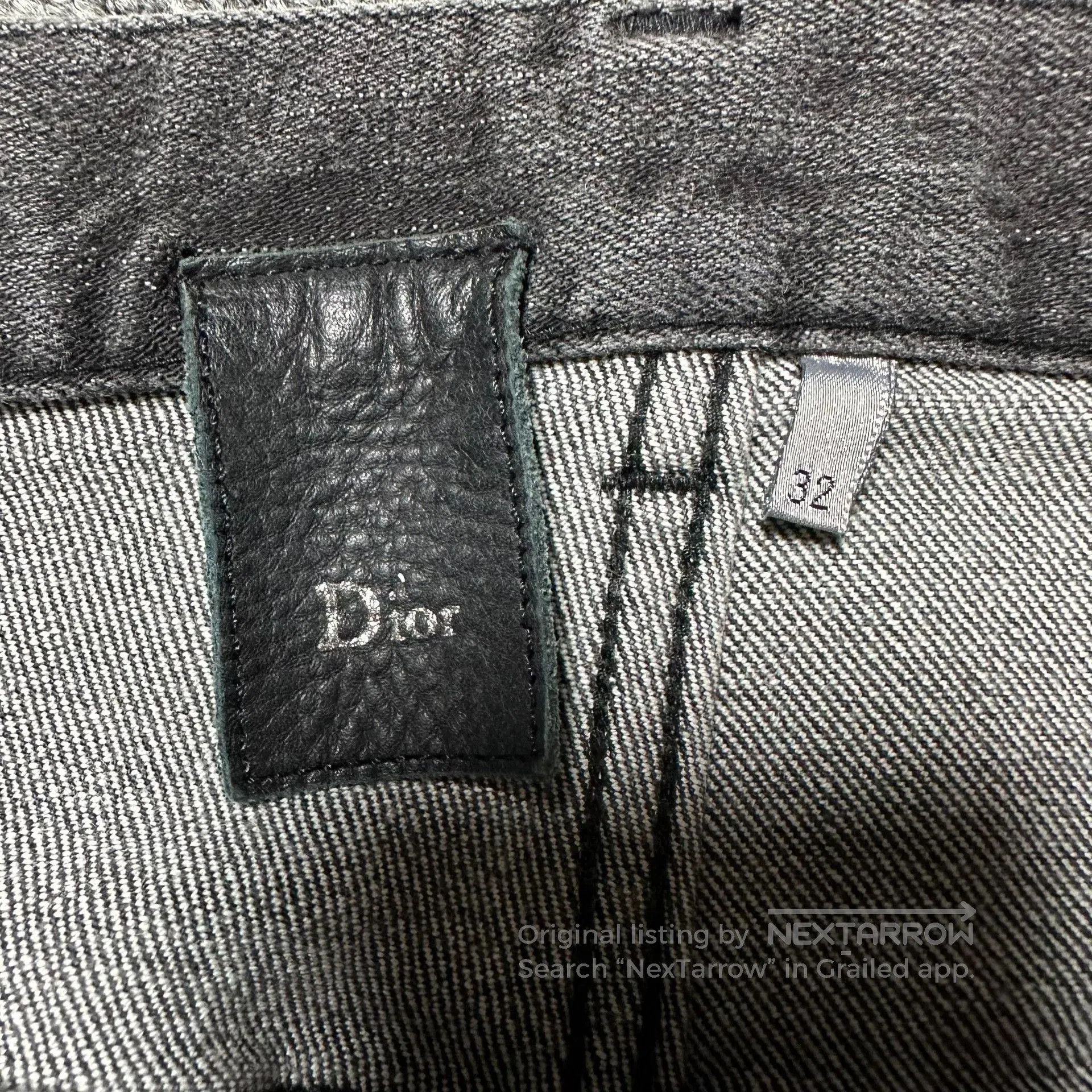 Dior Dior Homme Washed Gray Black Jeans. Size US 32 / EU 48 - 2 Thumbnail