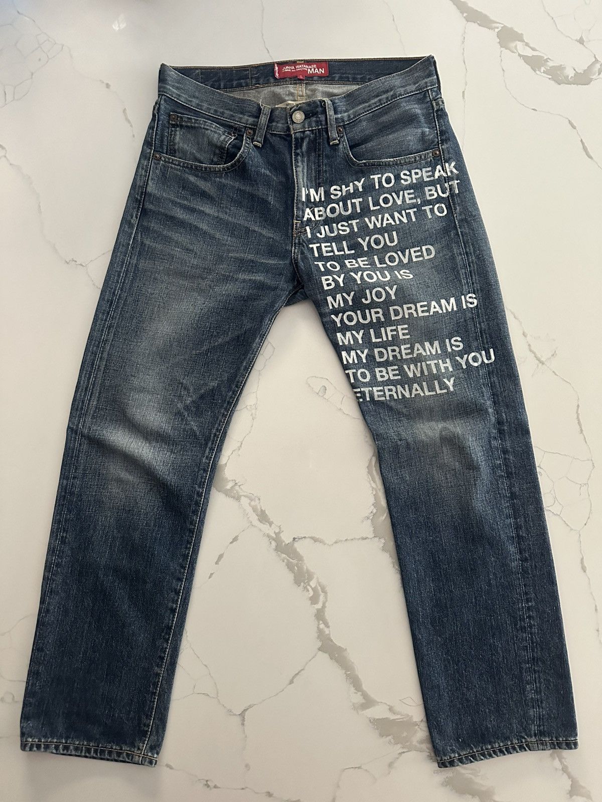Junya Watanabe × Levi's Junya Watanabe Poem Denim 30x30 Size US 30 / EU 46 - 1 Thumbnail