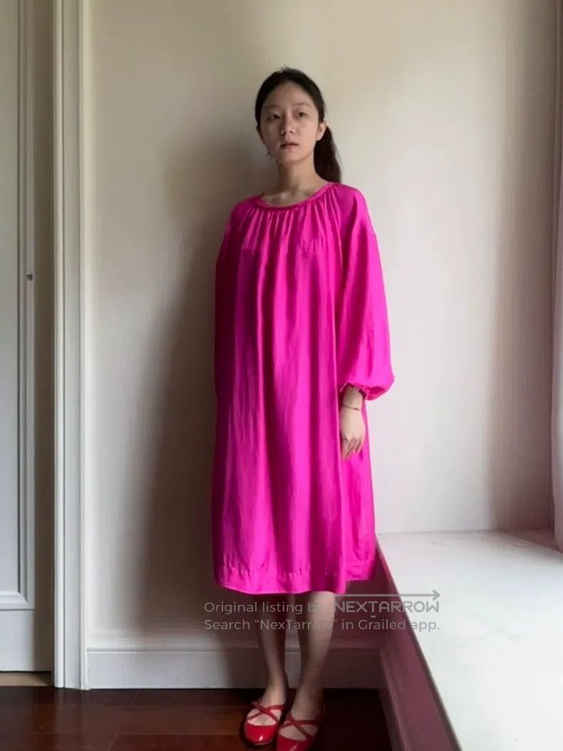 Comme des Garcons Comme Des Garcons Silk Cut-Out Dress, High Saturation Pink Size M / US 6-8 / IT 42-44 - 2 Thumbnail