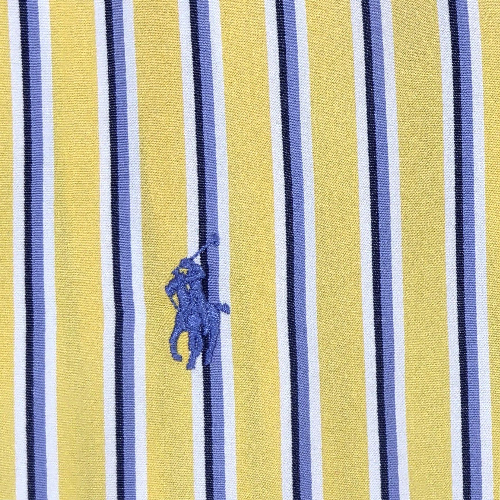 Polo Ralph Lauren VINTAGE Polo Ralph Lauren Button-Up Shirt Striped Yellow XL Long Sleeve 90s Classic Fit Men’s Button-Down Polo Ralph Lauren Shirt Size US XL / EU 56 / 4 - 5 Thumbnail