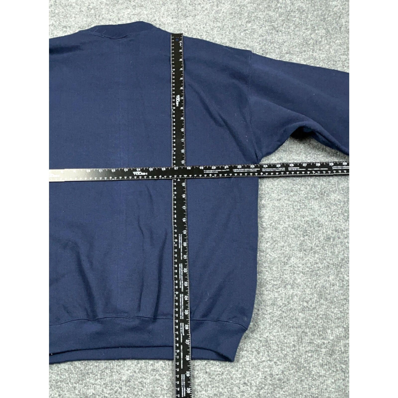 Vintage VTG 90s Owosso Michigan Embroidered Sweatshirt Dark Blue XL Mens 50-50 USA Made TSI Size US XL / EU 56 / 4 - 7 Thumbnail