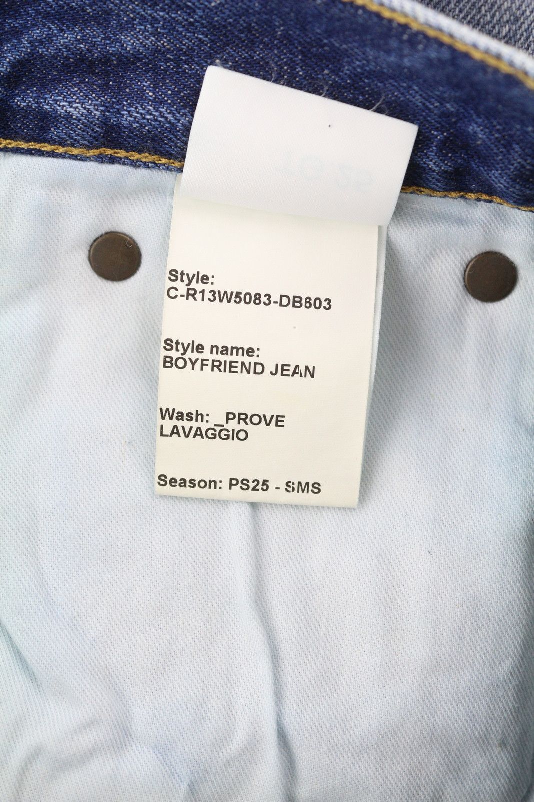 R13 BOYFRIEND 25 Prove Lavaggio Washed Faded Blue 85456 Size 25" / US 0 / IT 36 - 8 Thumbnail