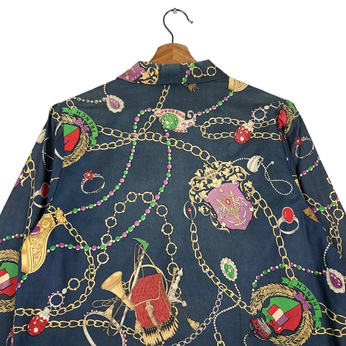 Japanese Brand 🔥Rare Design Work Jacket Double Collar Full Print Design Size US M / EU 48-50 / 2 - 9 Thumbnail