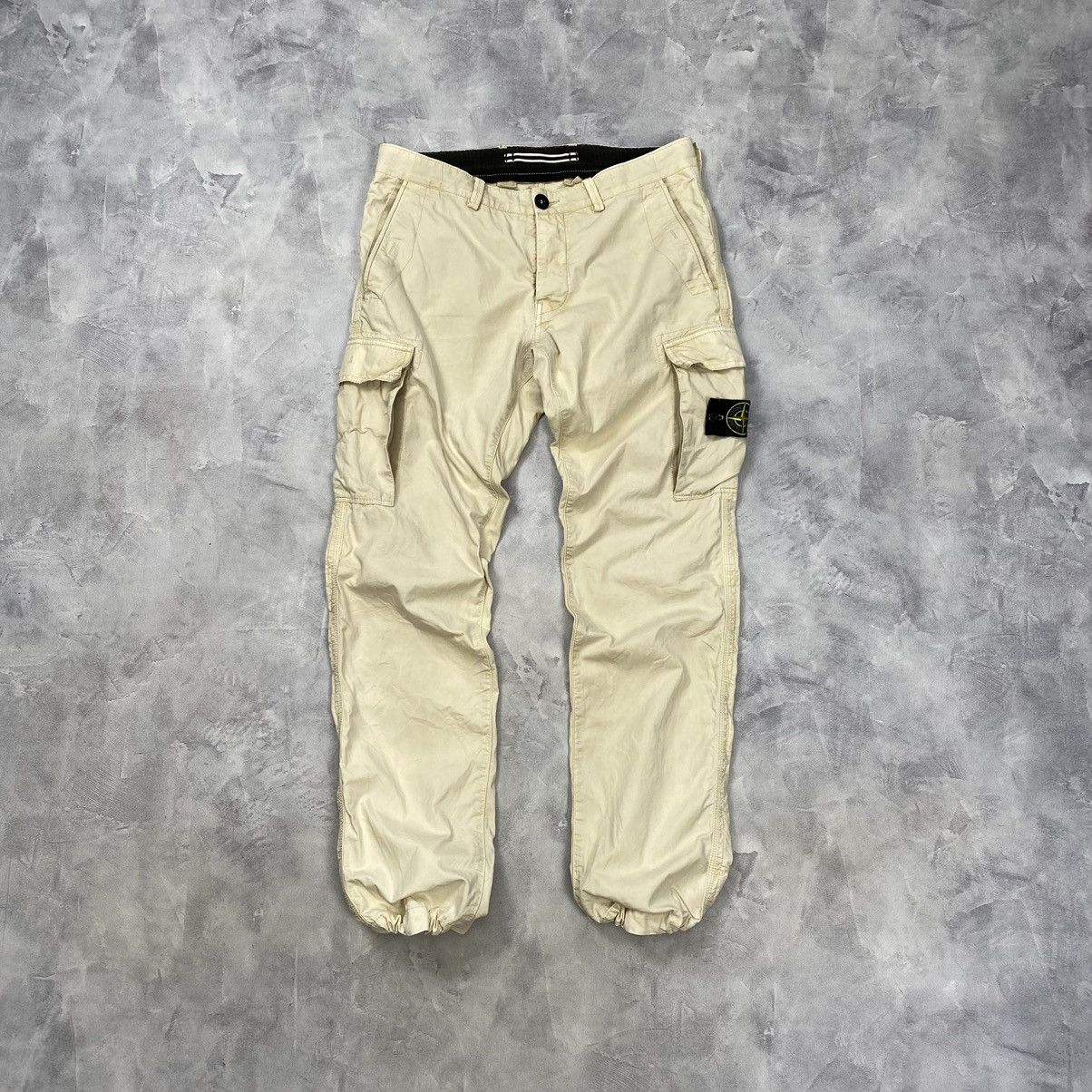 image of Stone Island 2014 Slim Fit Cargo Trousers Pants Cotton, Men's (Size 32)