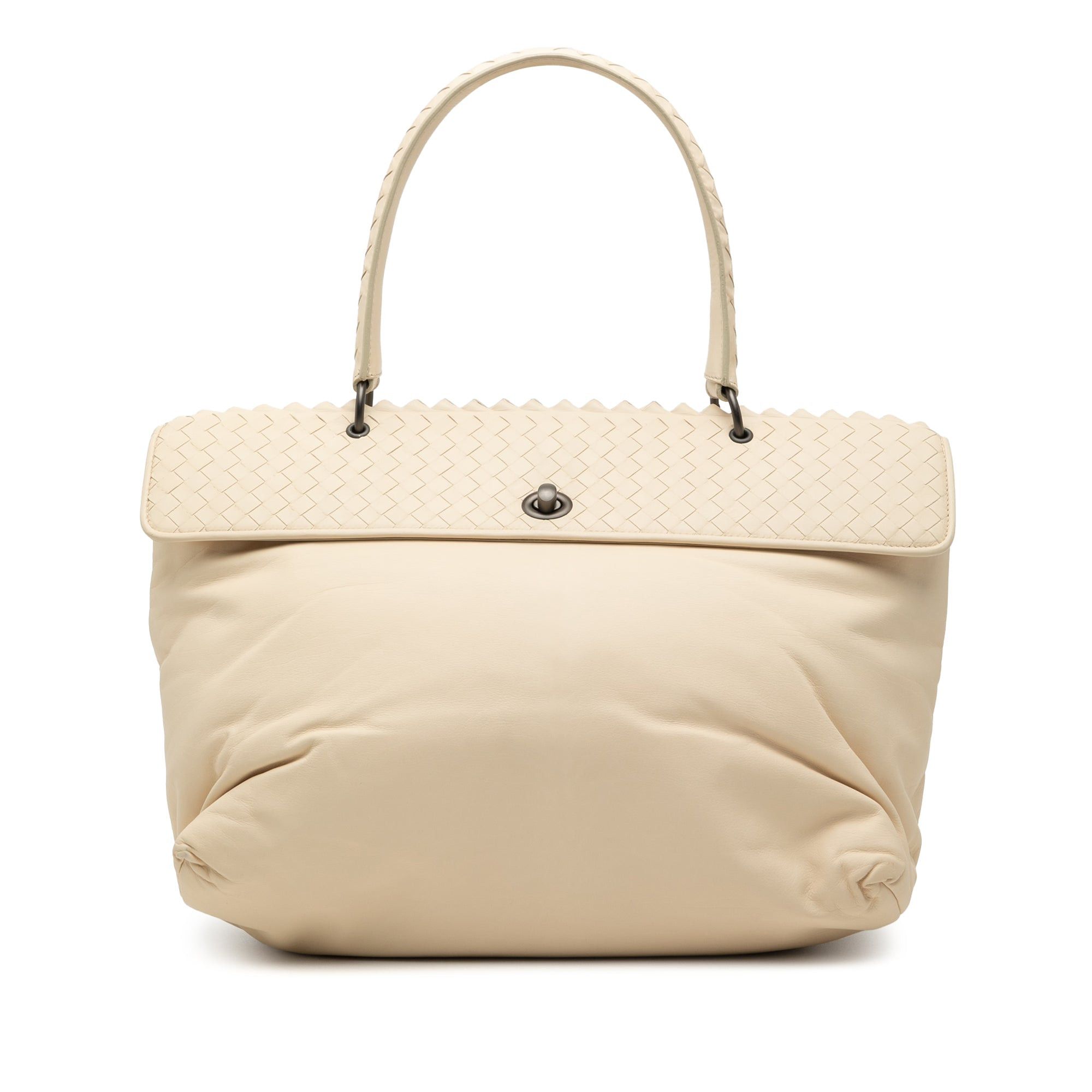 Bottega Veneta Intrecciato Trimmed Nappa Tina Handbag Size ONE SIZE - 1 Thumbnail