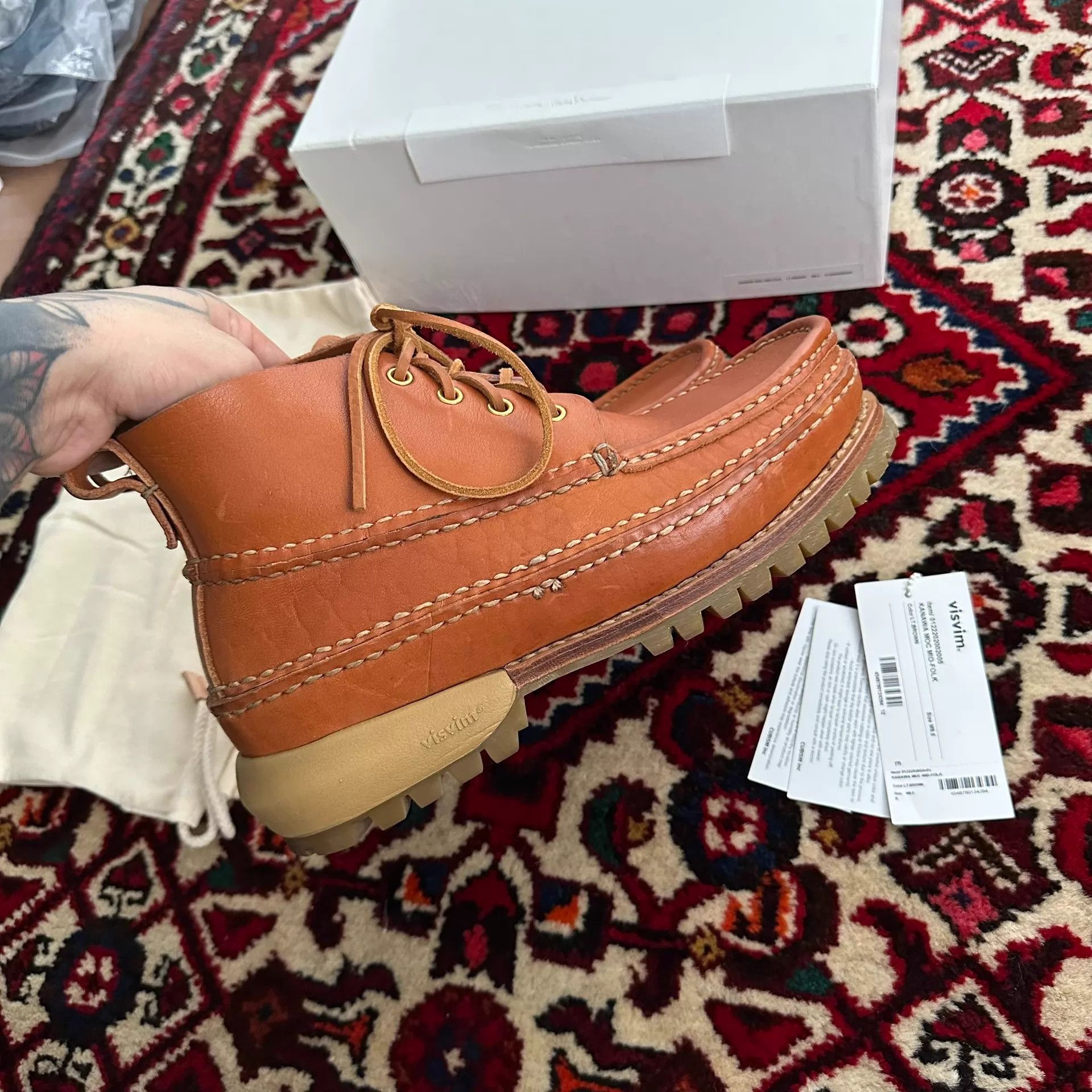 Visvim visvim 22aw kanawa moc mid-folk boots 9.5 Size US 9.5 / EU 42-43 - 4 Thumbnail