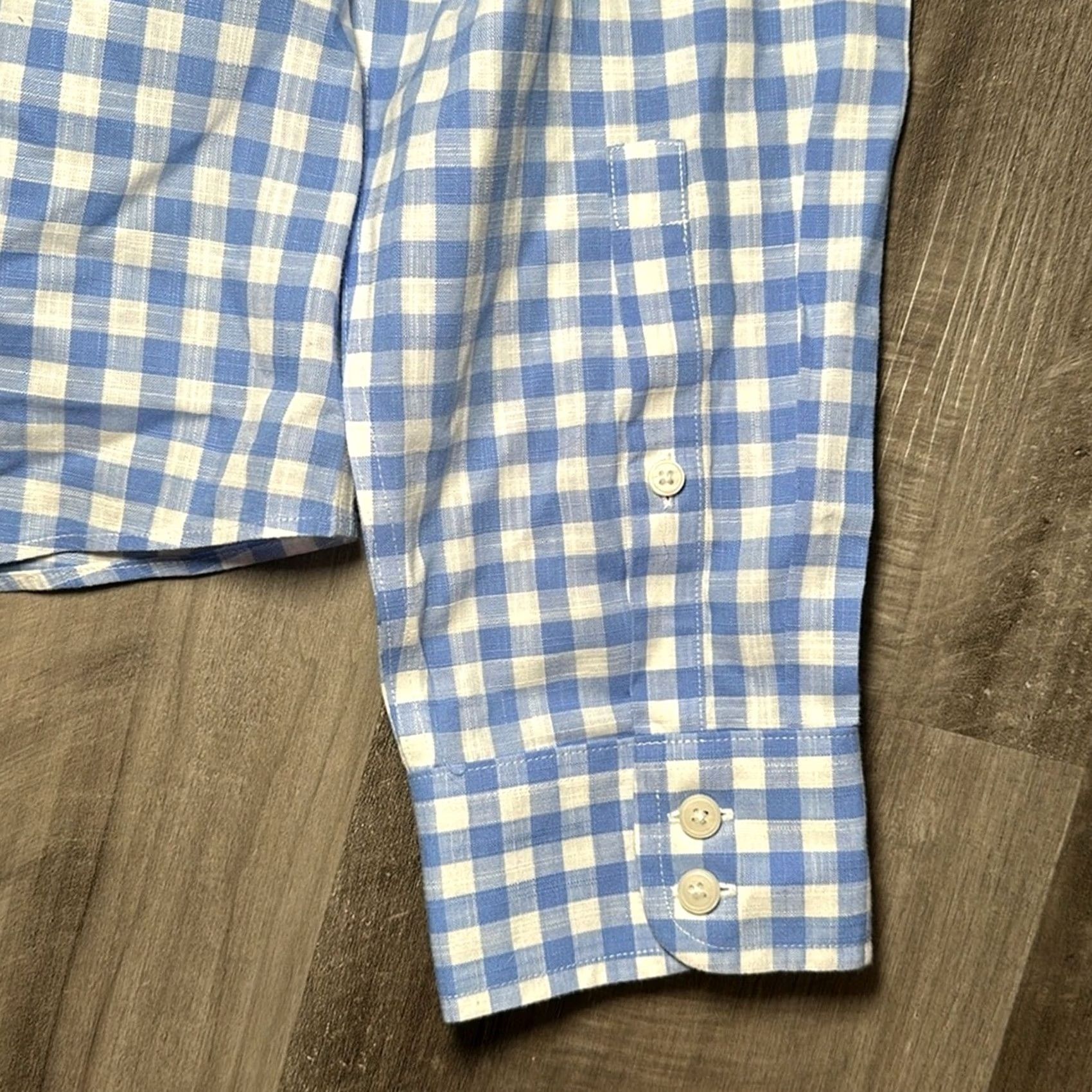 UNTUCKit UNTUCKit Rebeche Long Sleeve Button Up - 14 Women Blue Light Blue Gingham Button-Up Womens 14 Regular Size XL / US 12-14 / IT 48-50 - 3 Thumbnail