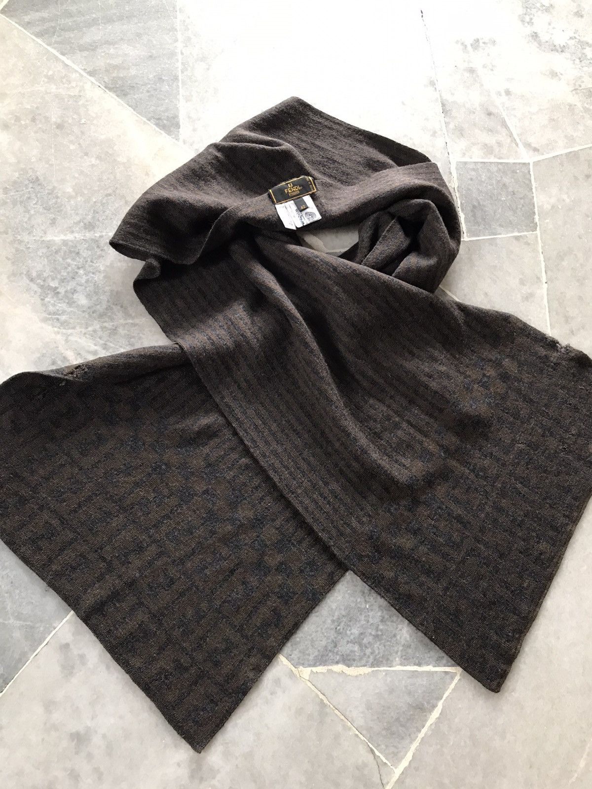 Fendi × Vintage Fendi Wool Muffler Scarf Size 42 Size ONE SIZE - 7 Thumbnail