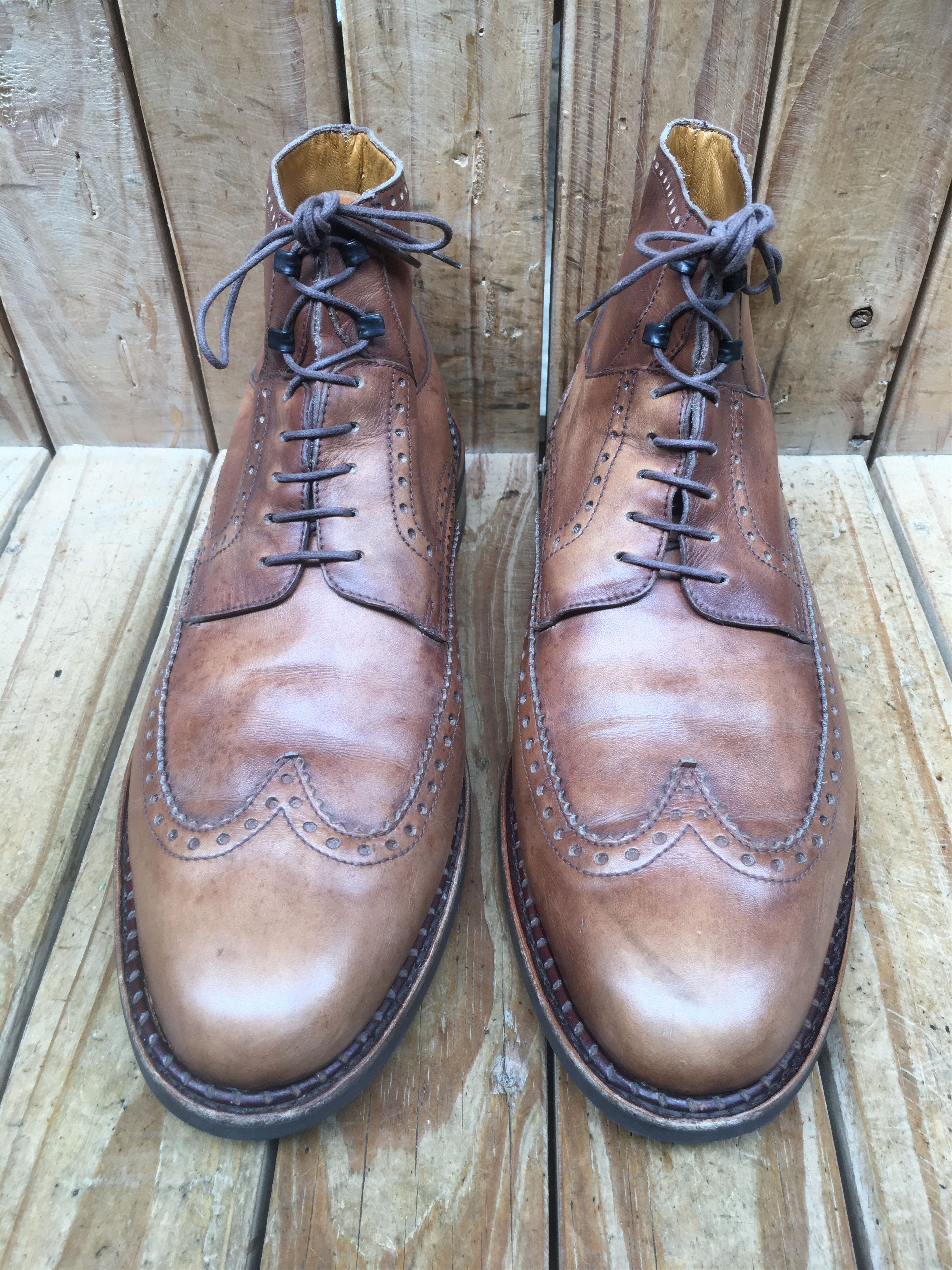 Paraboot Paraboot Perrault brogue Men's leather boots sz US 10 UK 9 H Size US 10 / EU 43 - 2 Thumbnail
