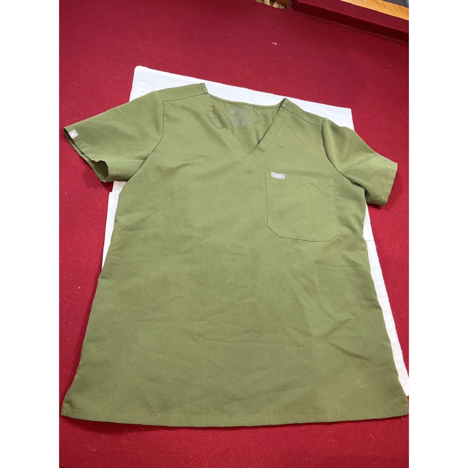 Vintage FIGS Scrubs Top Shirt Womens MEDIUM GREEN V Neck pullover Technical Collection M Size M / US 6-8 / IT 42-44 - 4 Thumbnail
