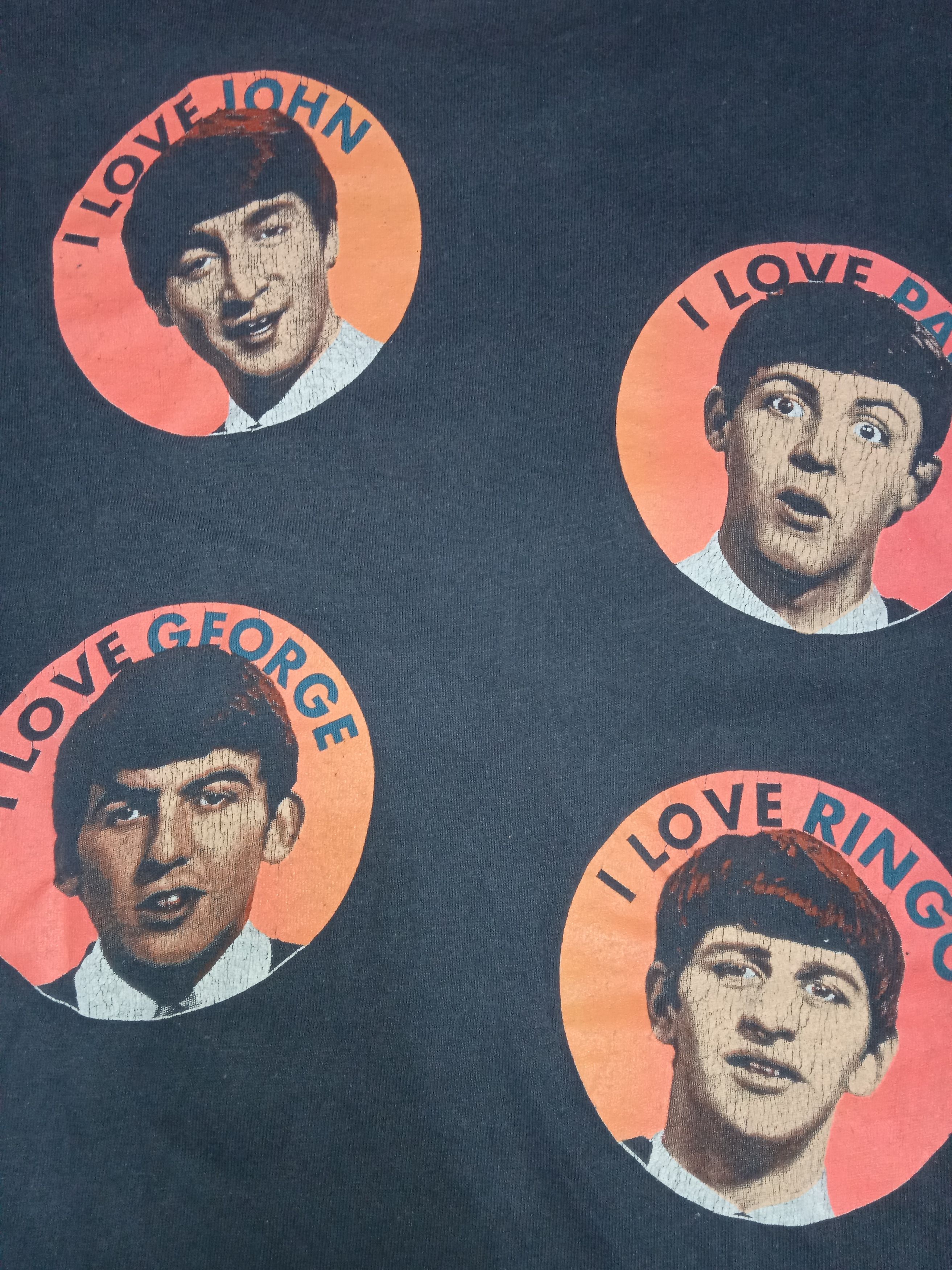 Vintage Vintage Distressed 90s The Beatles T Shirt Size US XL / EU 56 / 4 - 5 Thumbnail