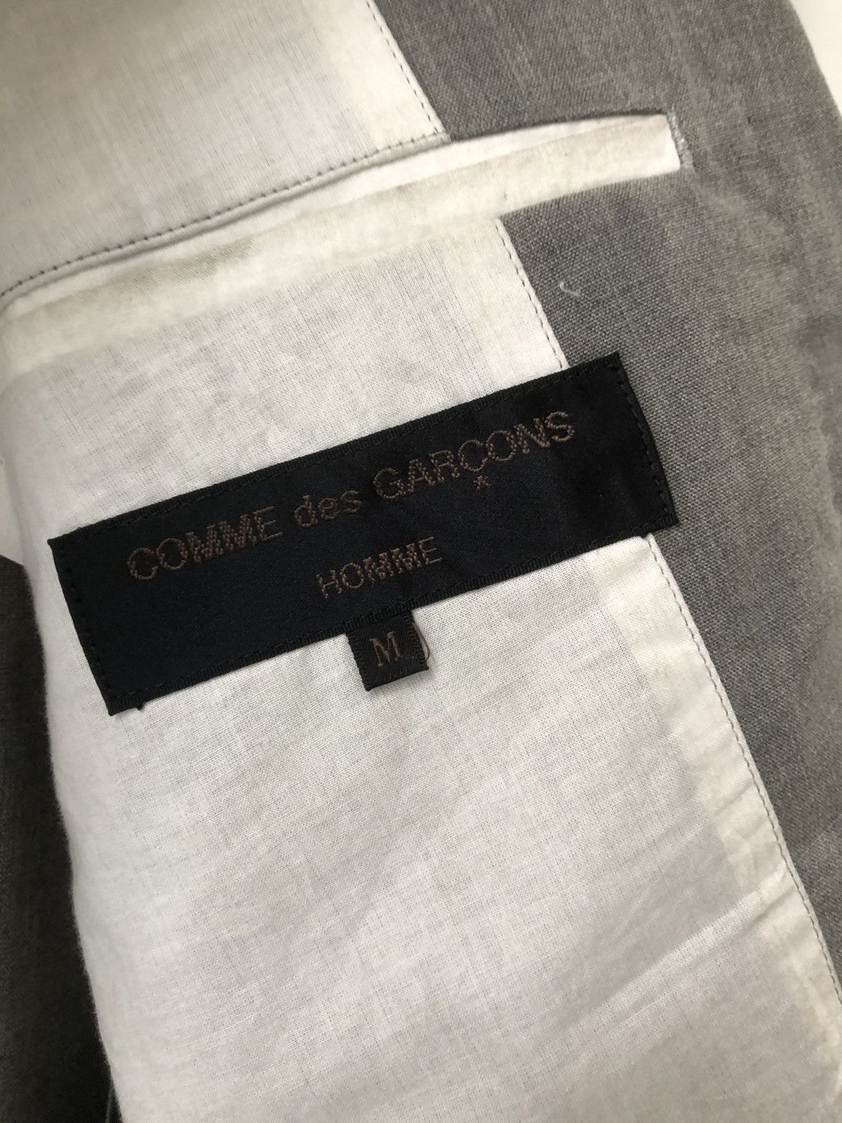 Comme des Garcons × Comme des Garcons Homme × Comme des Garcons Homme Plus Vintage wool blazer Size 44L - 6 Thumbnail