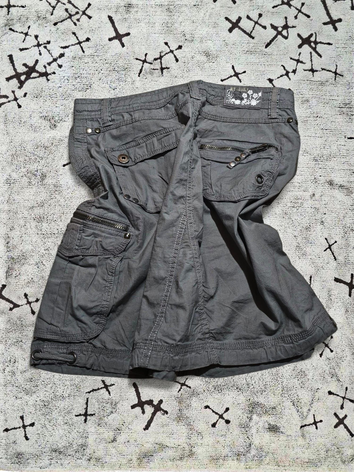 Other 00s japan style cargo miniskirt metal studded hardwear Size 31" - 2 Thumbnail