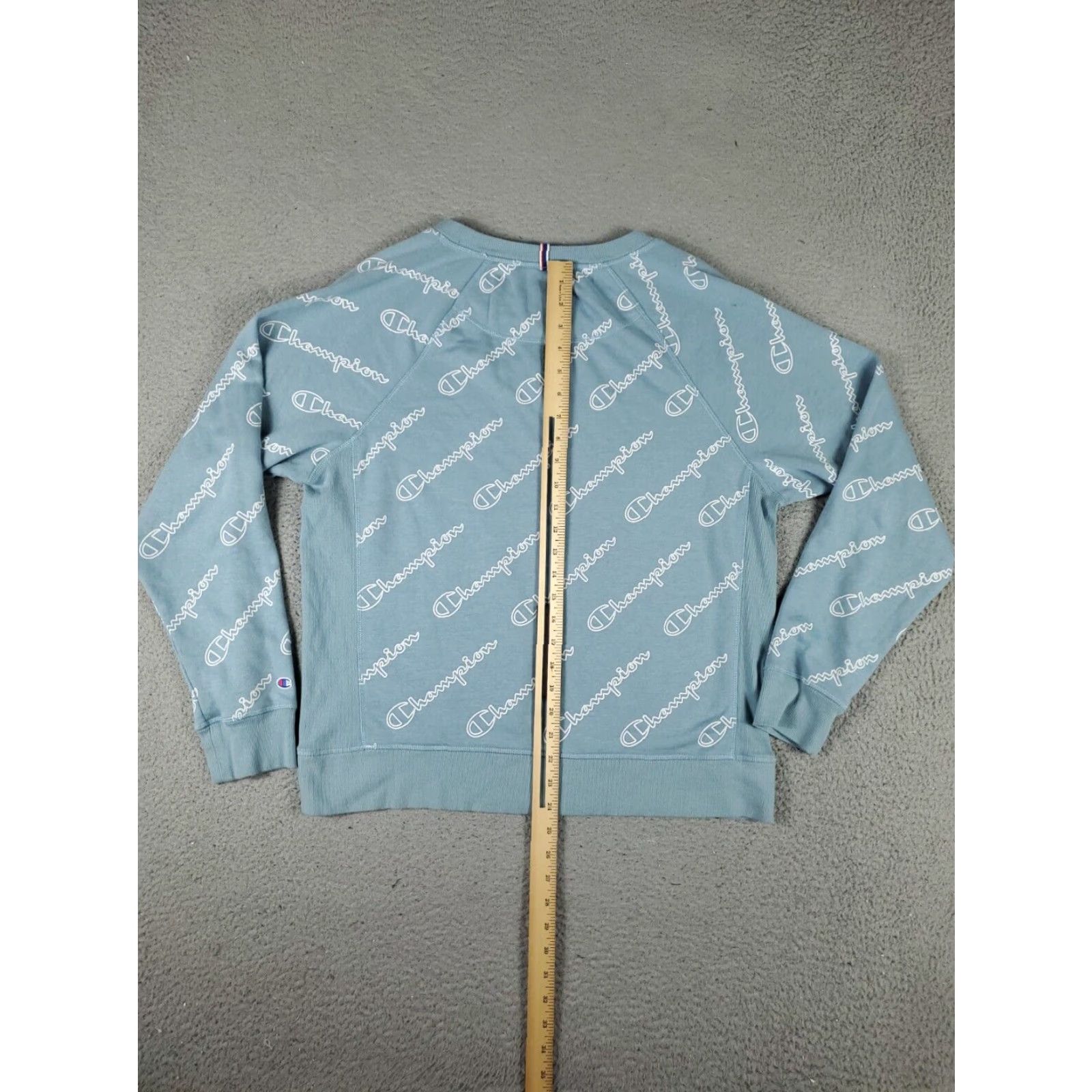 Champion Champion Blue Pullover Sweater Womens Large Crew Neck Cotton Blend Casual Size L / US 10 / IT 46 - 5 Thumbnail