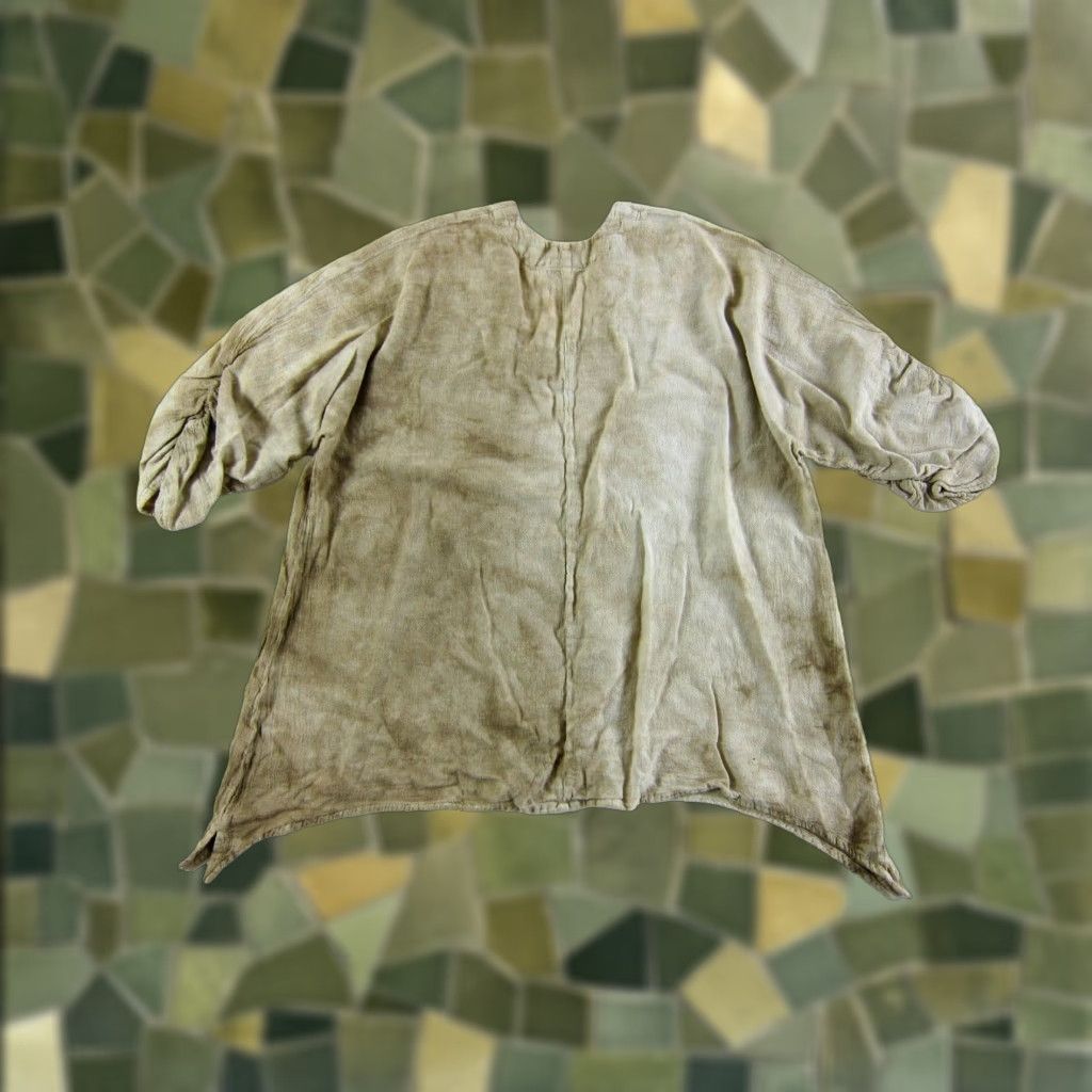 Vintage Oh My Gauze! 100% Cotton Ivory Brown Tie Dye 3/4 Sleeve Asymmetrical Blouse 2X/3 Size XXL / US 16-18 / IT 52-54 - 1 Thumbnail