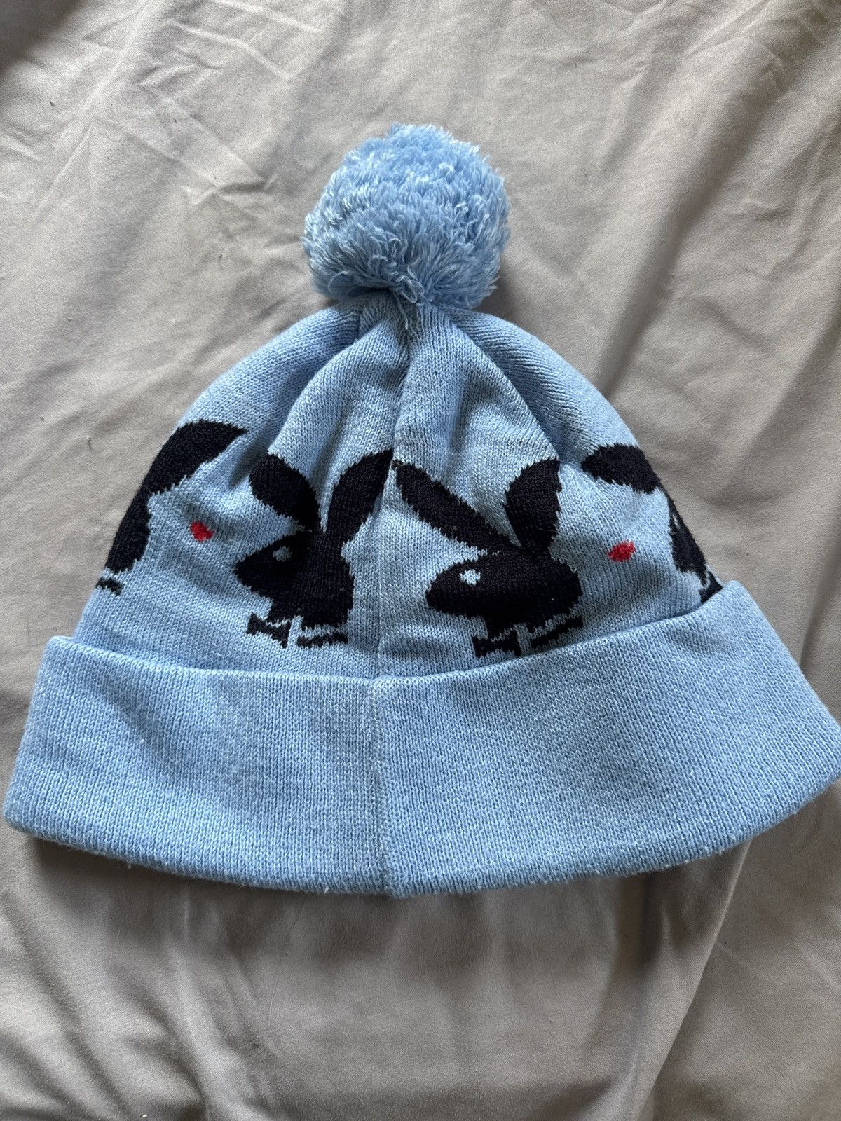 Playboy × Supreme Supreme Playboy Jacquard Beanie FW17 Size ONE SIZE - 2 Thumbnail