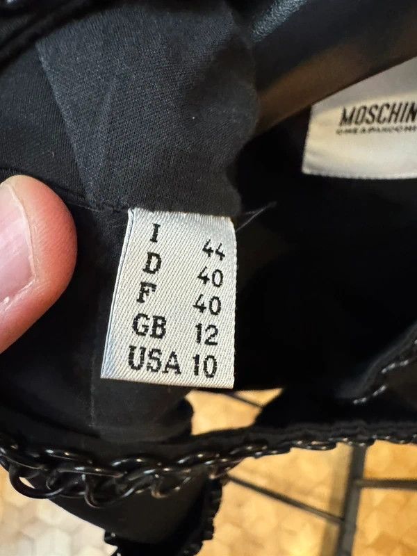 Moschino Moschino Cheap and Chic Black Pattern Blazer Jacket L Size L / US 10 / IT 46 - 4 Thumbnail