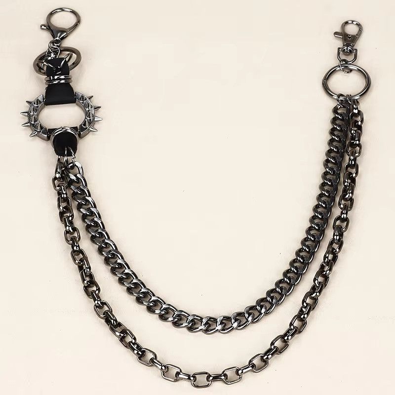 Jewelry 2 Layer Waist Punk Wallet Chain Size ONE SIZE - 2 Thumbnail