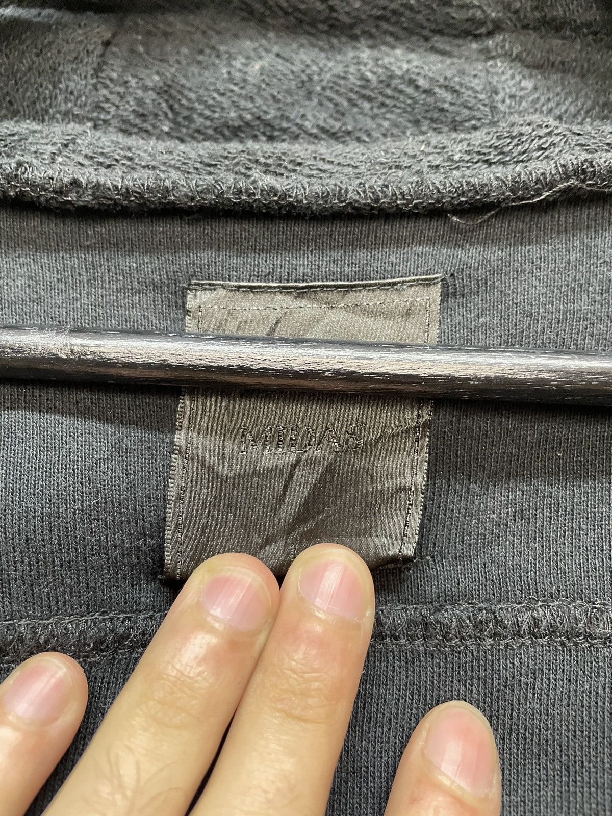 Japanese Brand Vintage Midas Rick Owens Vibe y2k Style Black Zip Hoodie Size US M / EU 48-50 / 2 - 11 Thumbnail