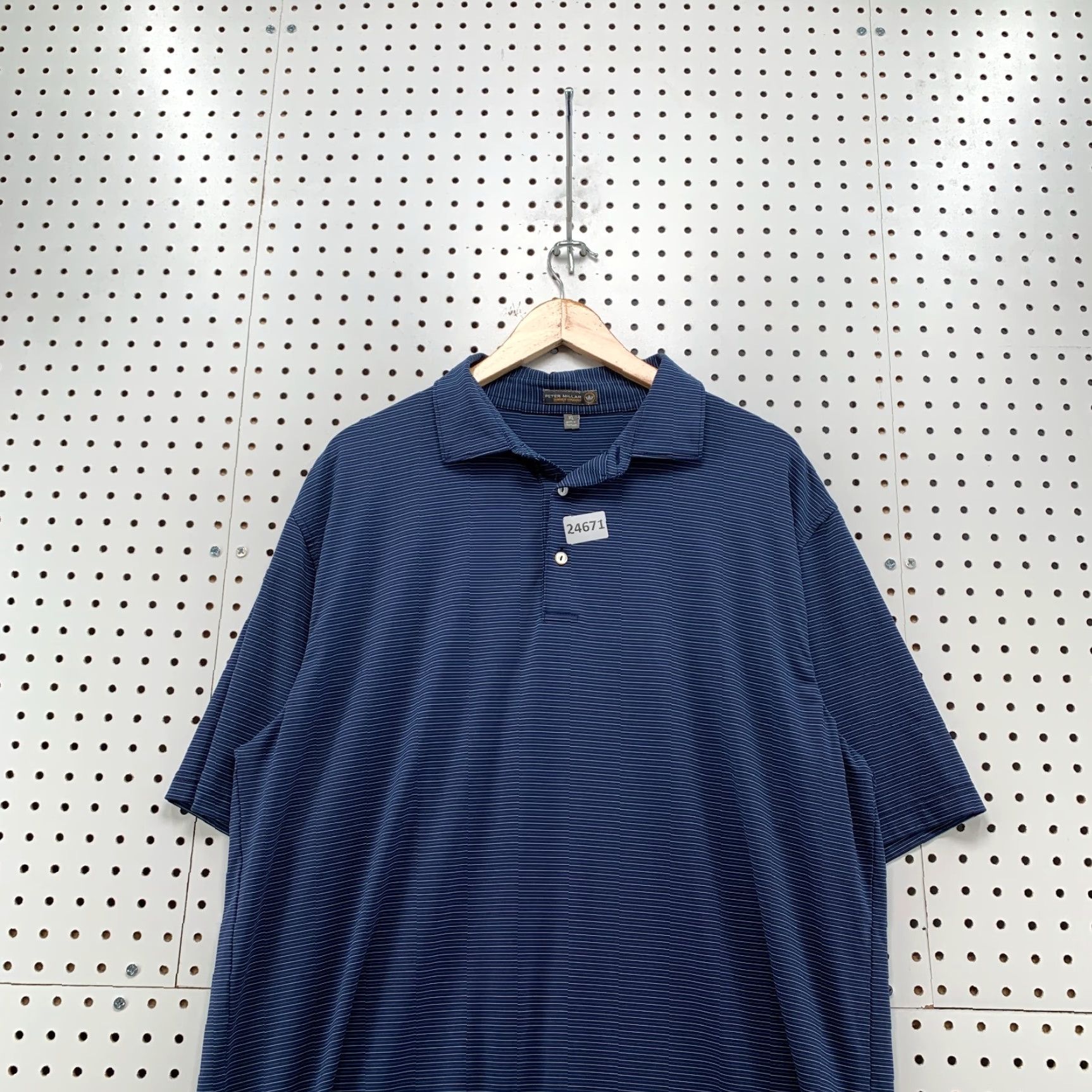 Peter Millar VINTAGE Peter Millar Summer Comfort Polo Shirt Blue White Striped Men XL Size US XL / EU 56 / 4 - 5 Thumbnail