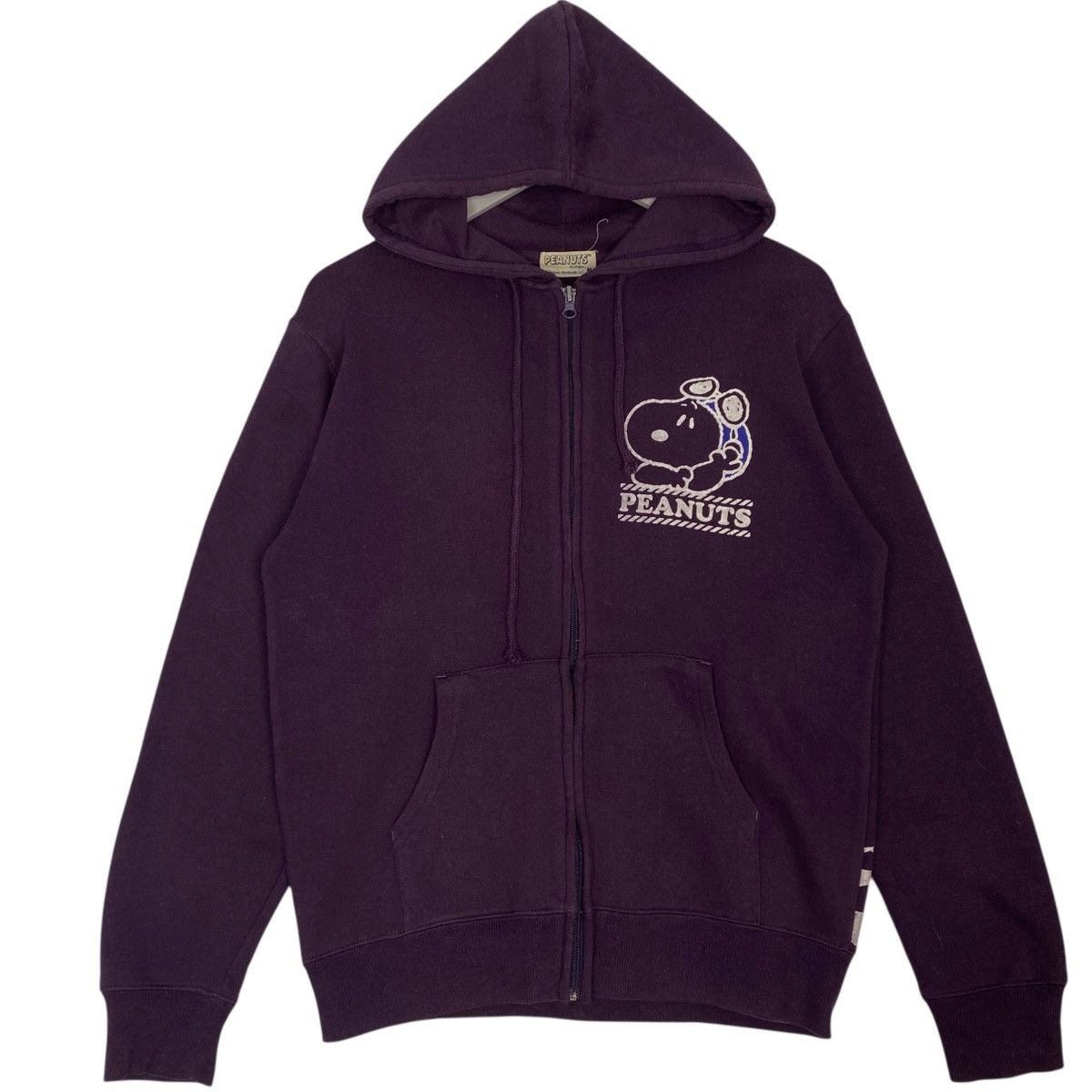 Vintage Vintage Peanuts Printed Hoodie Sweater Purple Jumper Size M Size US M / EU 48-50 / 2 - 1 Thumbnail