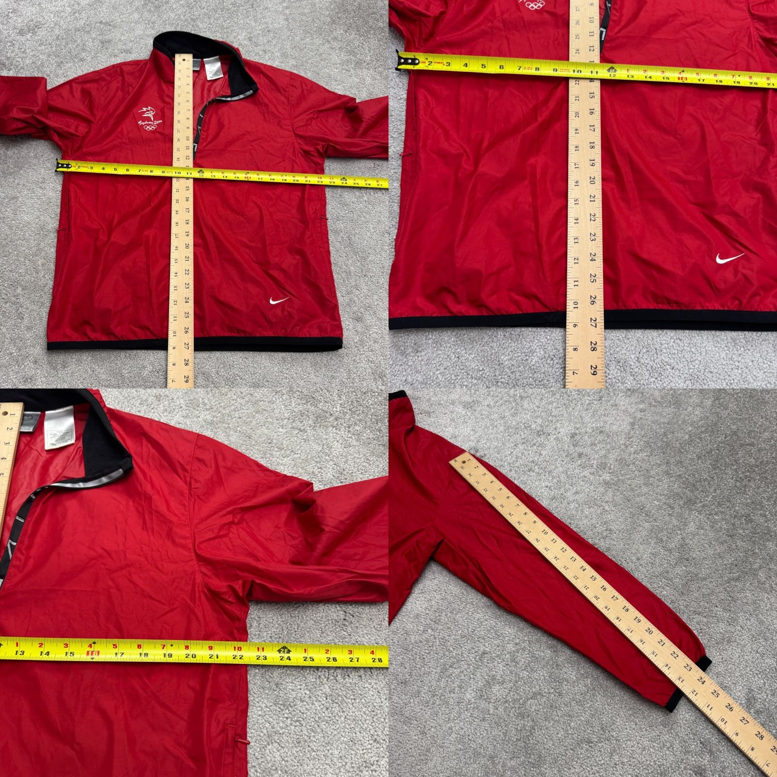 Nike VINTAGE Nike Sydney 2000 Olympics 1/2 Zip Windbreaker Jacket Mens Small Red Shirt Size US S / EU 44-46 / 1 - 9 Thumbnail