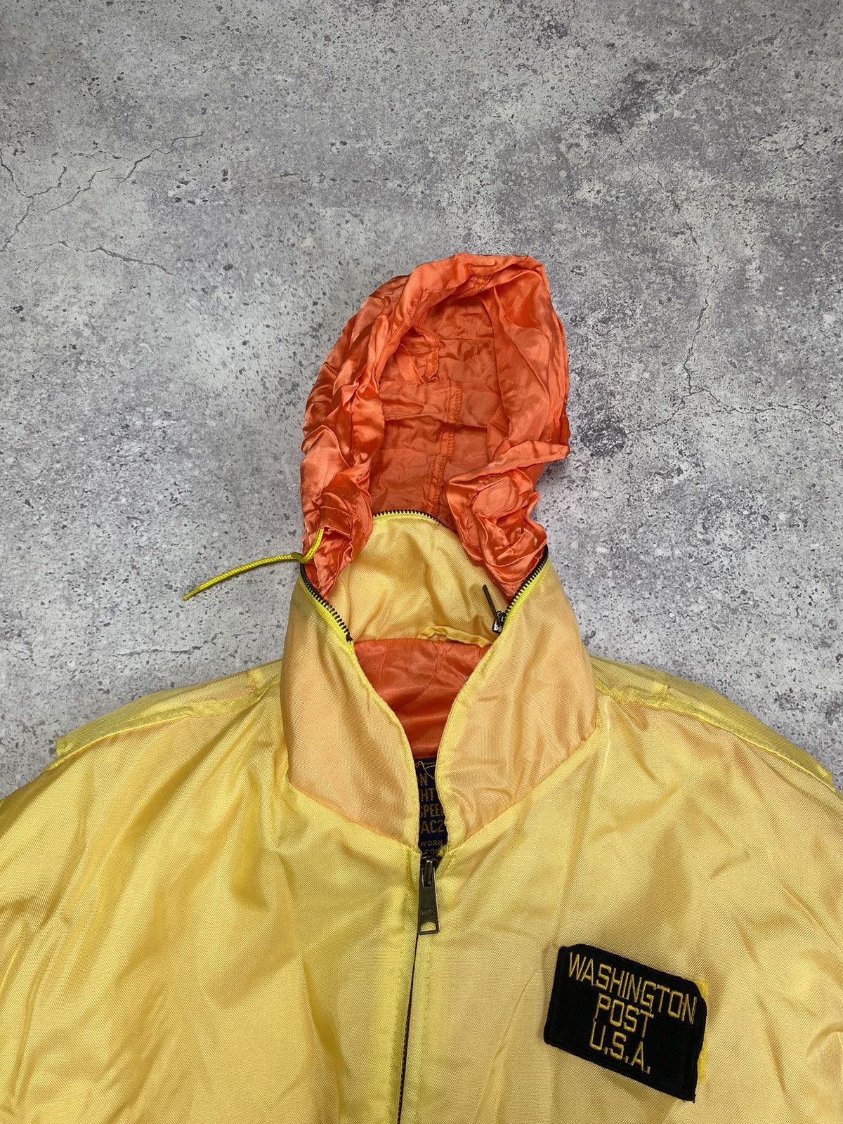 Alpha Industries 🇺🇸 Vintage Bomber Flight Jacket Washington Post USA Size US M / EU 48-50 / 2 - 15 Thumbnail