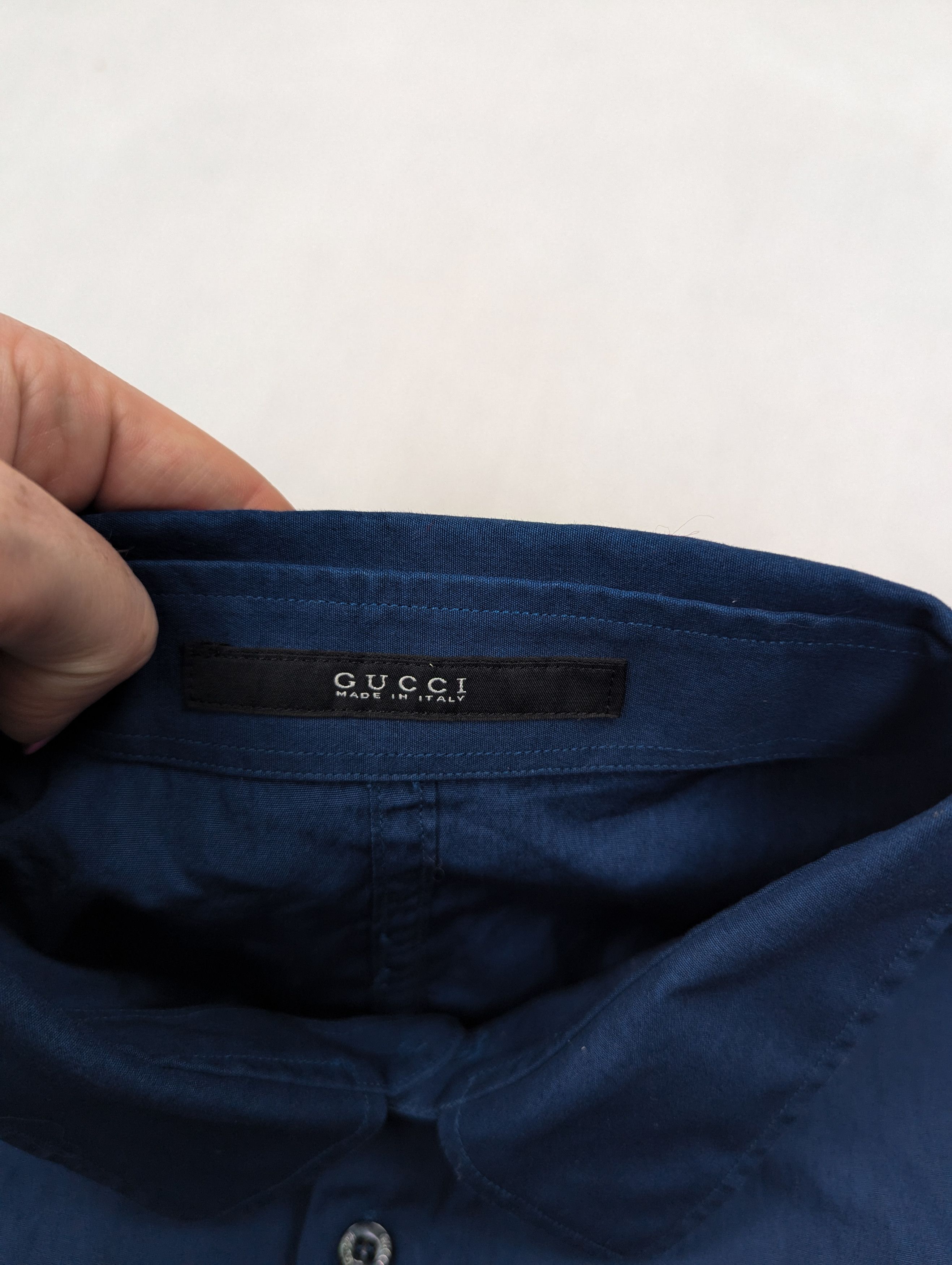 Gucci Gucci blue shirt M Size US M / EU 48-50 / 2 - 4 Thumbnail