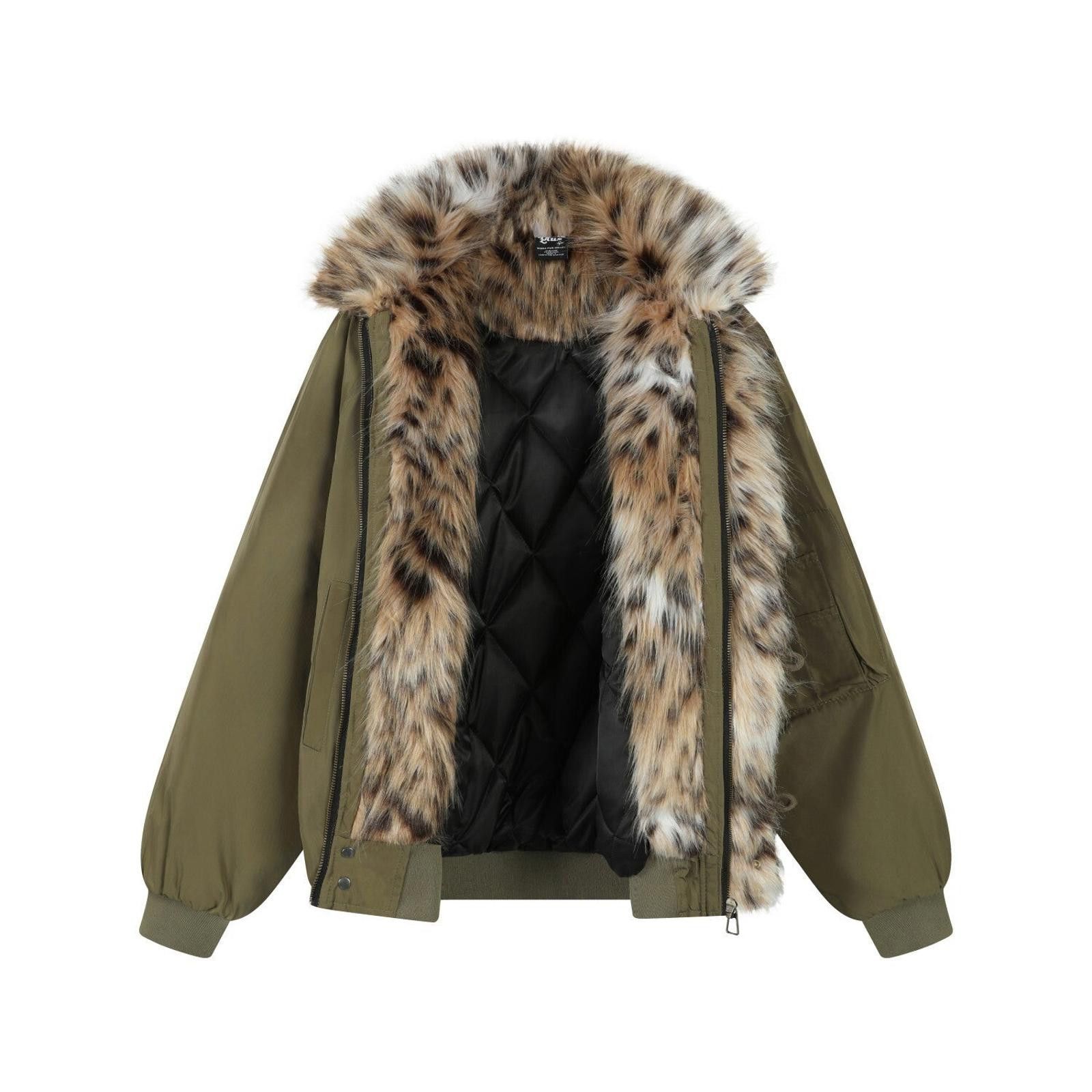 Japanese Brand Black Quilted Bomber Jacket with Faux Fur Trim Size US M / EU 48-50 / 2 - 6 Thumbnail
