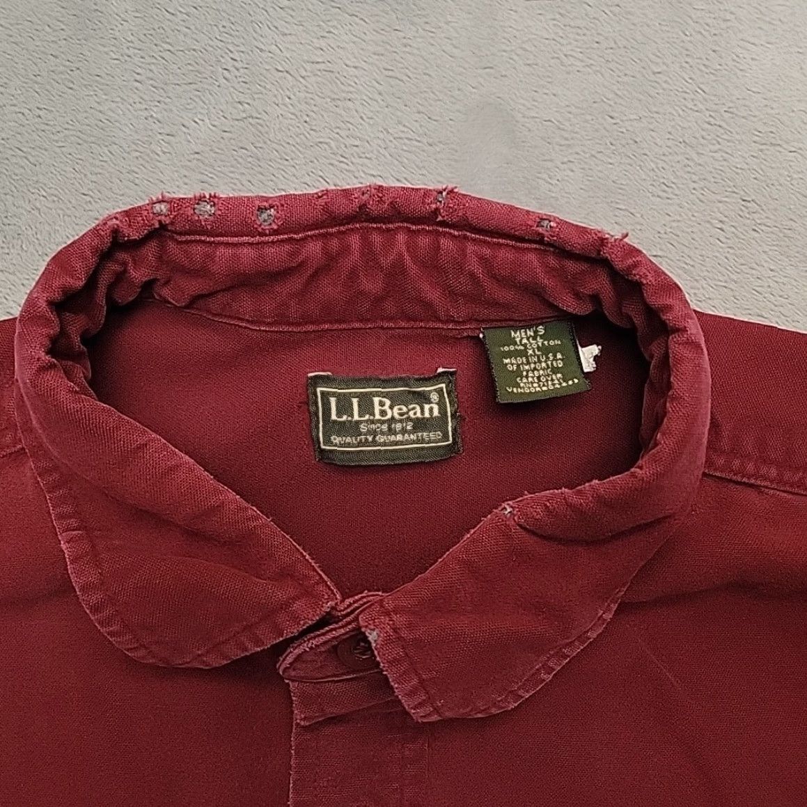 Vintage VTG LL Bean Shirt Men XLT Maroon Chamois Flannel Long Sleeve Outdoor Made in USA Shirt Men XLT Maroon Chamois Flannel Long Sleeve Outdoor Made in USA Size US XL / EU 56 / 4 - 4 Thumbnail