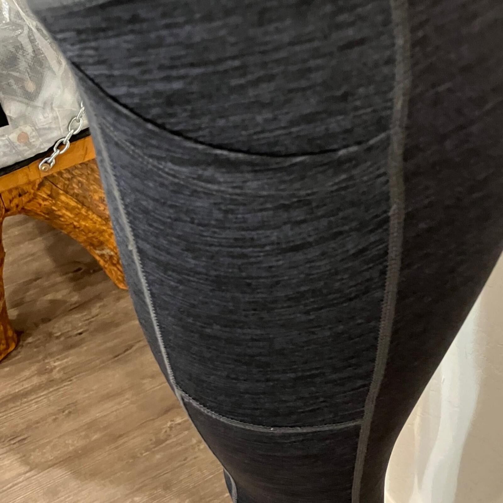 Avia NWOT Avia Black Heathered Athletic Leggings XS Size 26" / US 2 / IT 38 - 4 Thumbnail
