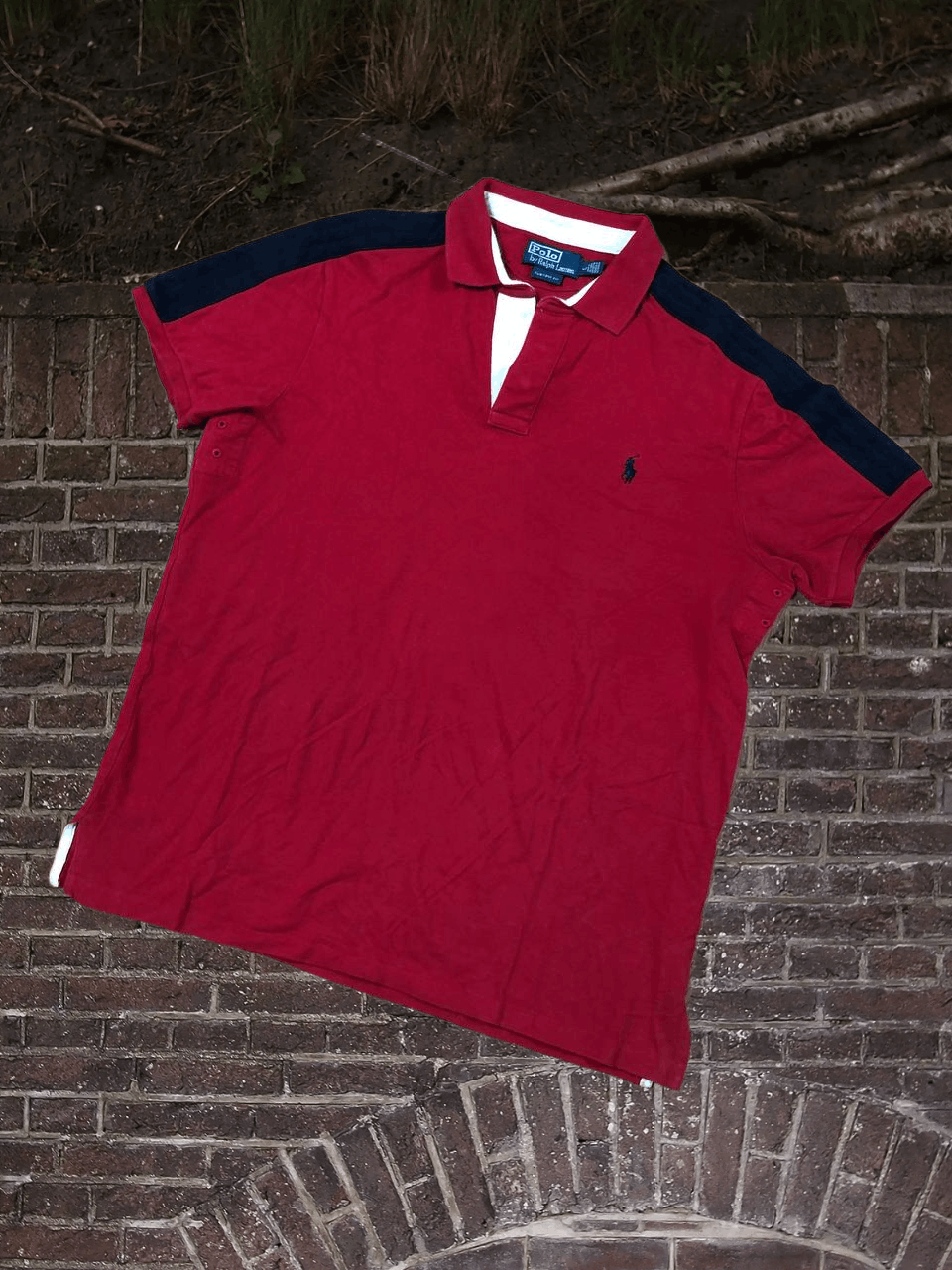 Polo Ralph Lauren T-Shirt Ralph Lauren by Polo mens red logo vintage crazy Y2K Size US L / EU 52-54 / 3 - 1 Thumbnail