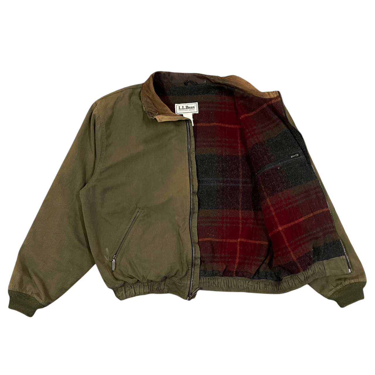 L.L. Bean Vintage 80's L.L. Bean Bomber Jacket Blanket Lined Size US L / EU 52-54 / 3 - 1 Thumbnail