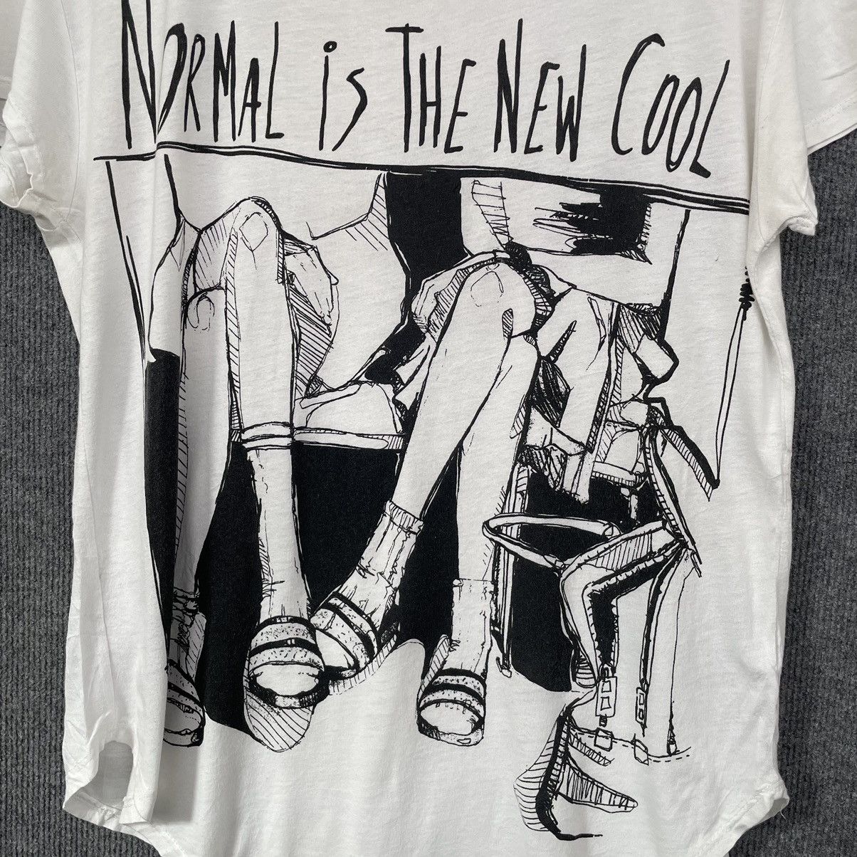 Bershka Bershka Normal Is The New Cool Gothic Punk T Shirt Size M / US 6-8 / IT 42-44 - 2 Thumbnail