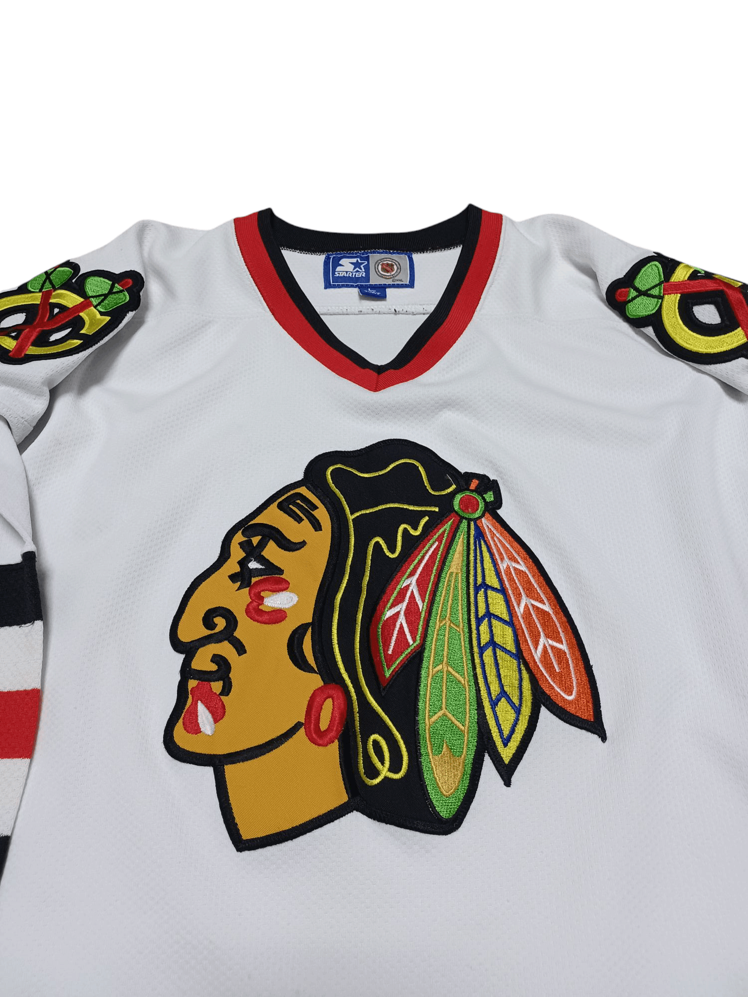 Starter CHICAGO BLACKHAWKS NHL STARTER VINTAGE MADE IN KOREA JERSEY Size US L / EU 52-54 / 3 - 2 Thumbnail