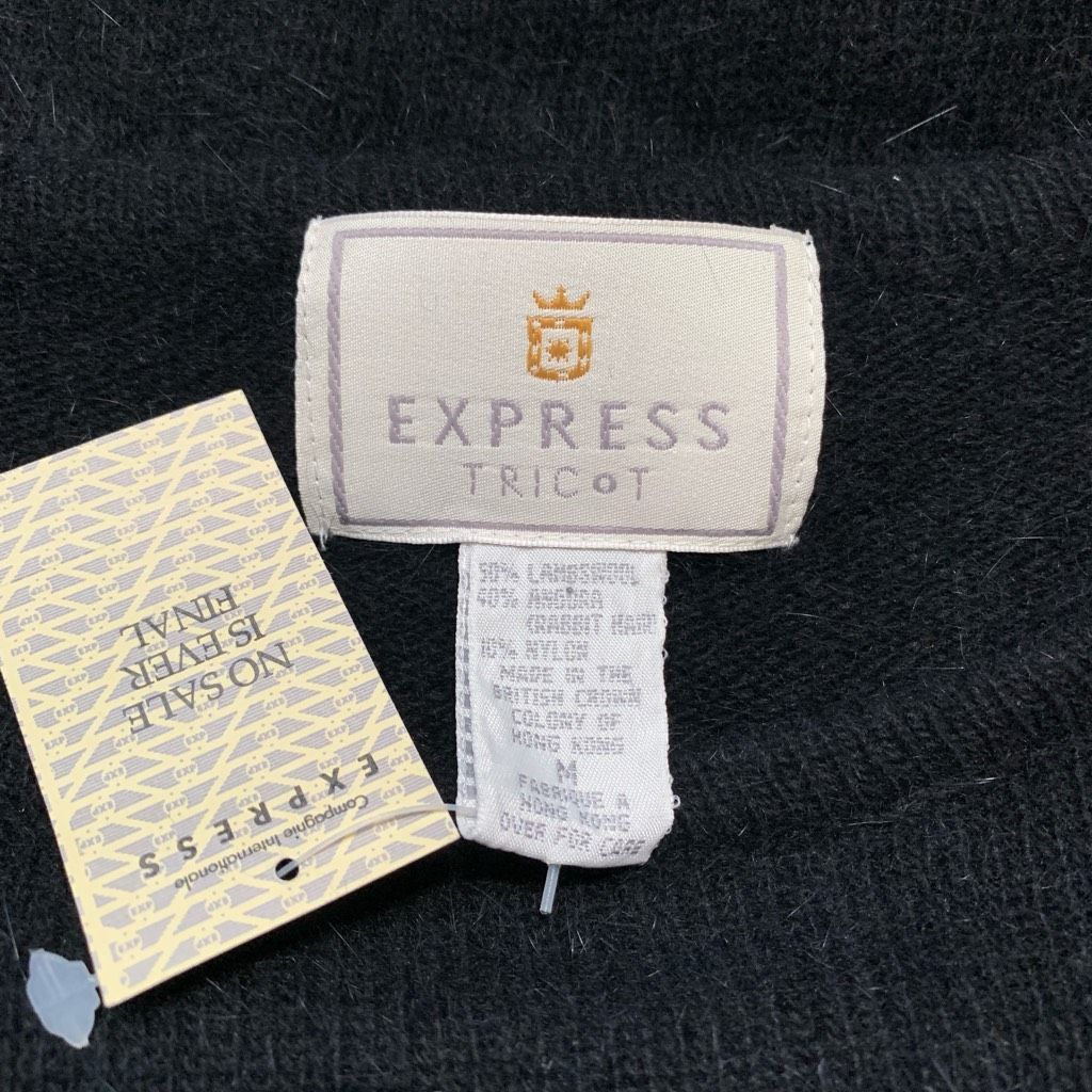 Express Deadstock Vintage Express Tricot Black Lambswool Angora Blen Size M / US 6-8 / IT 42-44 - 8 Thumbnail