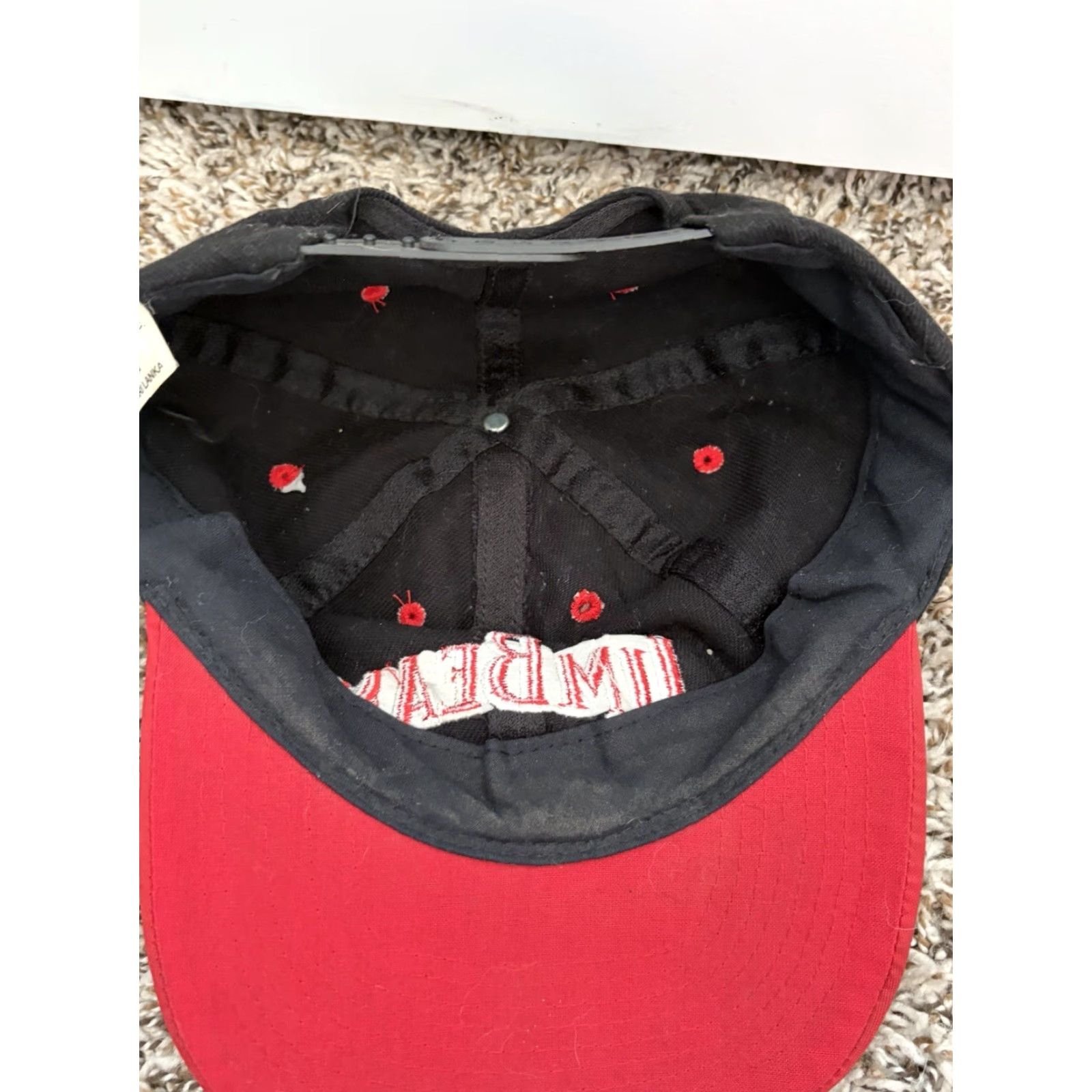 Spell VINTAGE Jim Beam Hat Kentucky Bourbon Whiskey Spell Out Logo Snap Back Baseball Cap One Size Size ONE SIZE - 5 Thumbnail