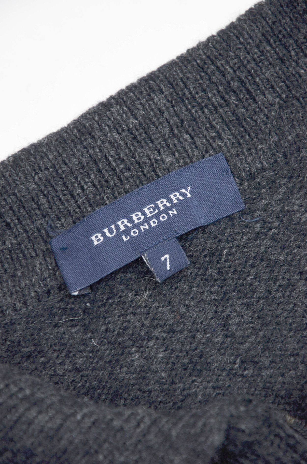 Burberry Burberry London Wool Fair Isle Half Zip Sweater Size 7 Size US L / EU 52-54 / 3 - 8 Thumbnail