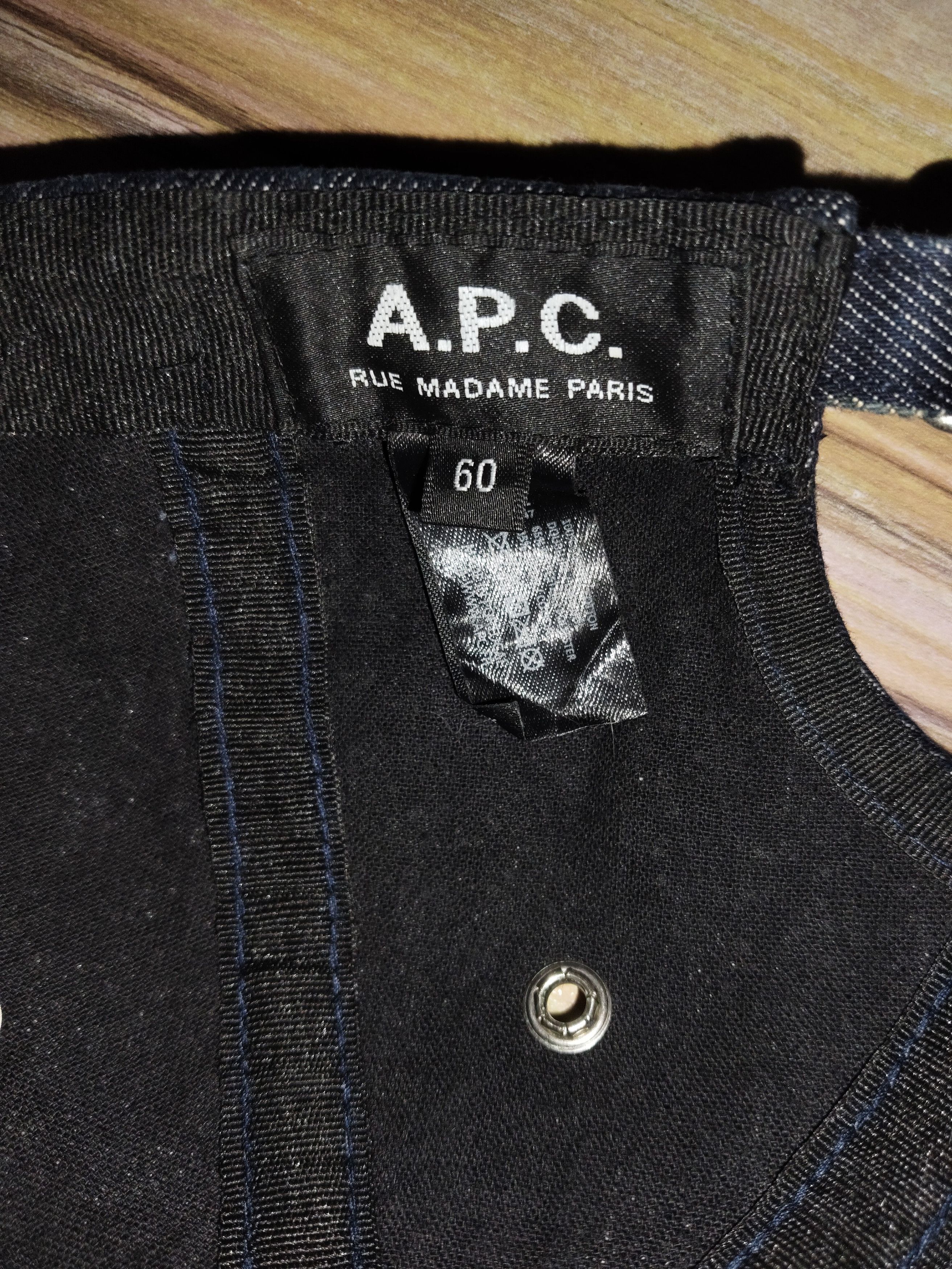 A.P.C. A.P.C RUE MADAME PARIS Denim Cap Size ONE SIZE - 7 Thumbnail