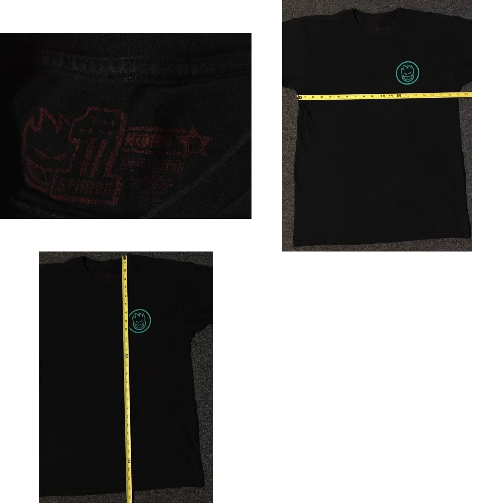 Thrasher VINTAGE Spitfire Wheels Faded Space Shirt Thrasher M Black Skateboarding Grunge 90s Y2K Mens Shirt Size US M / EU 48-50 / 2 - 9 Thumbnail