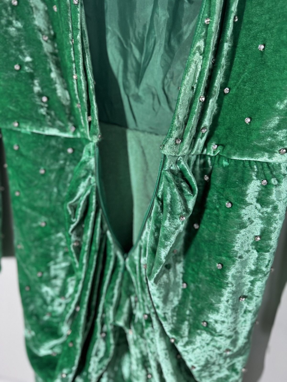 The Attico The Attico Crystal-embellished Reversible Ruched Mini Dress Size S / US 4 / IT 40 - 11 Thumbnail