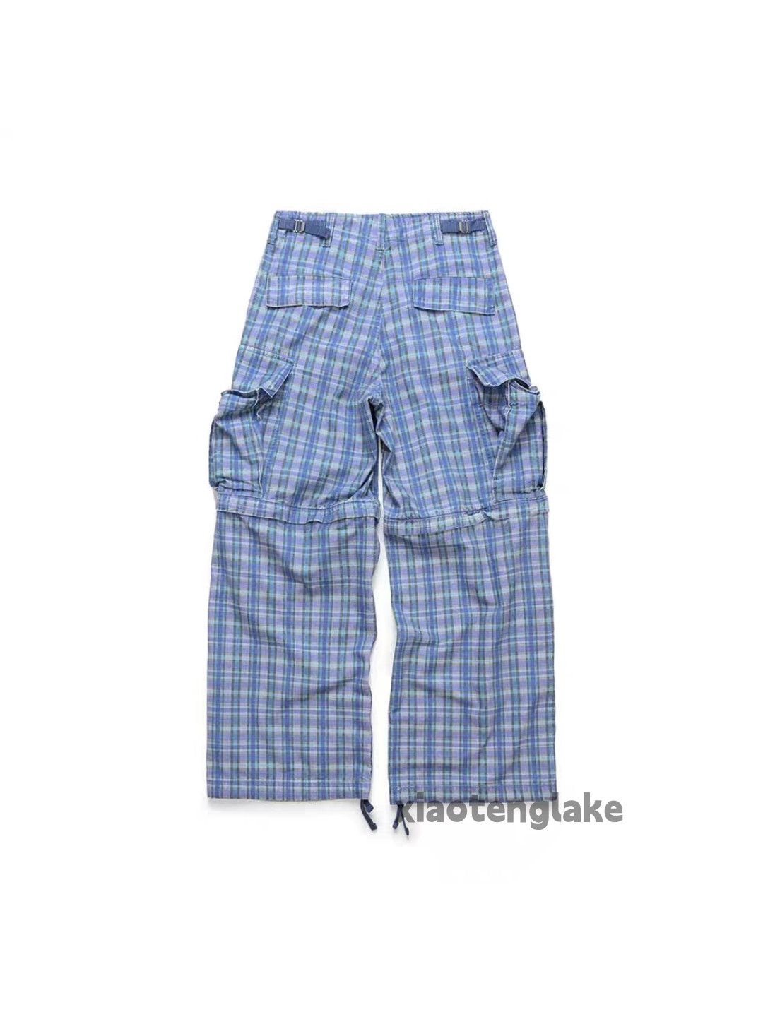 Vintage xtl utility military wide Leg loose baggy plaid cargo pants Size US 34 / EU 50 - 1 Thumbnail