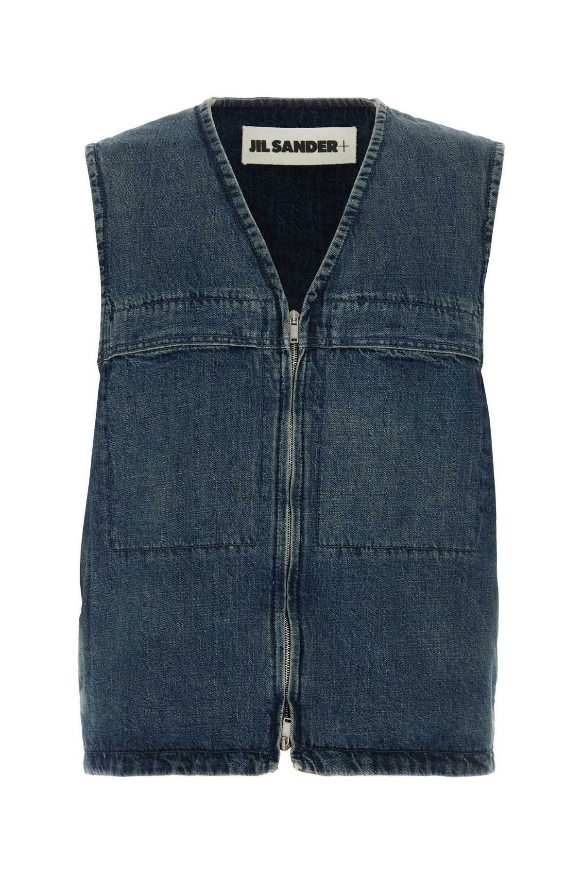 Jil Sander Denim Vest Size US L / EU 52-54 / 3 - 1 Thumbnail
