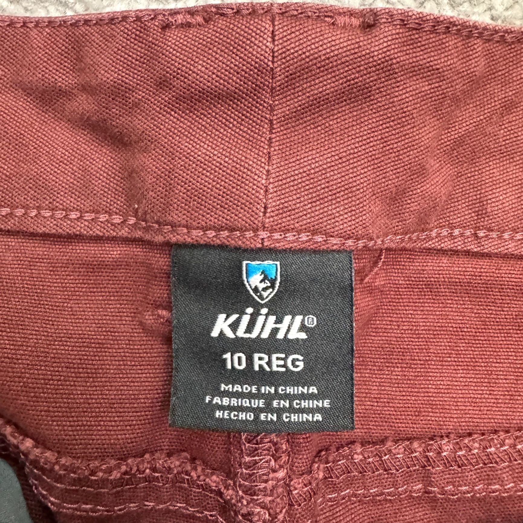 Vintage Kuhl Danzr Outdoor Jeans Women's 10 Burgundy Regular Red Mid Rise Stretch 32x29 Size 32" / US 10 / IT 46 - 6 Thumbnail