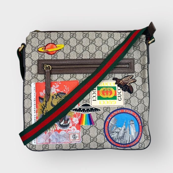 Gucci messenger bag online patches